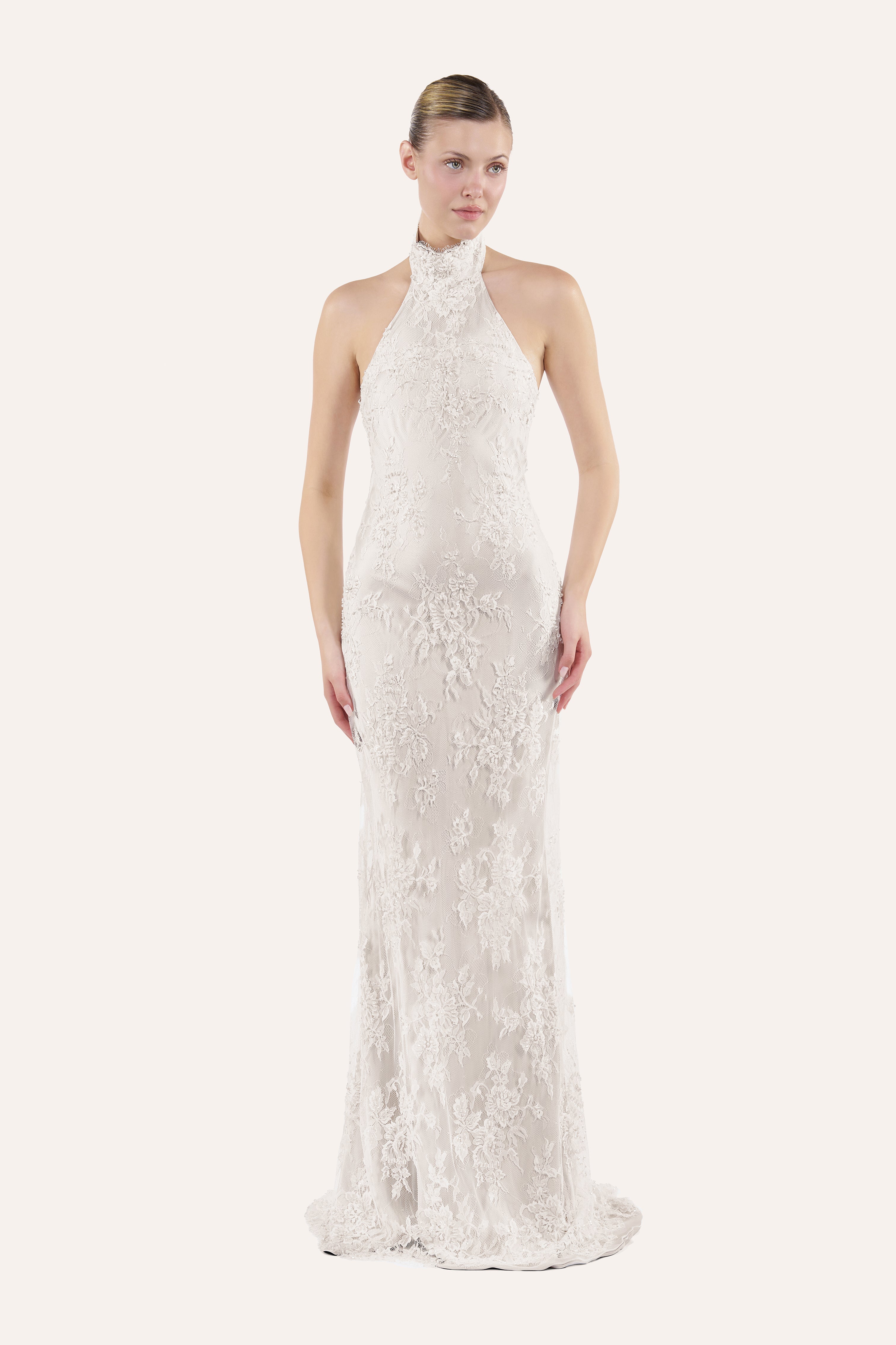 Halter column dress