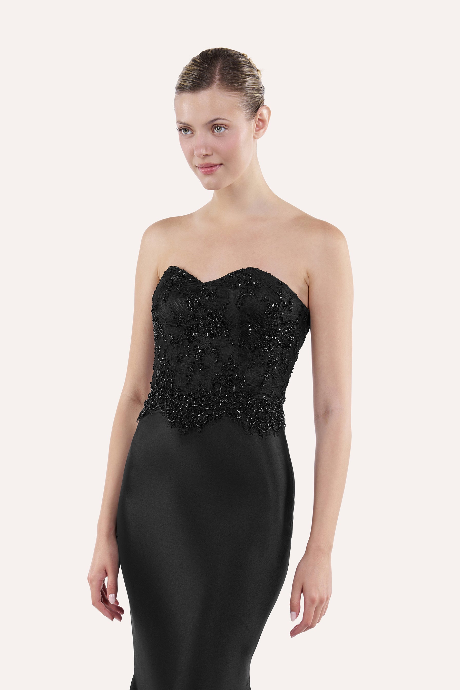 Sweetheart corset dress with mermaid skirt