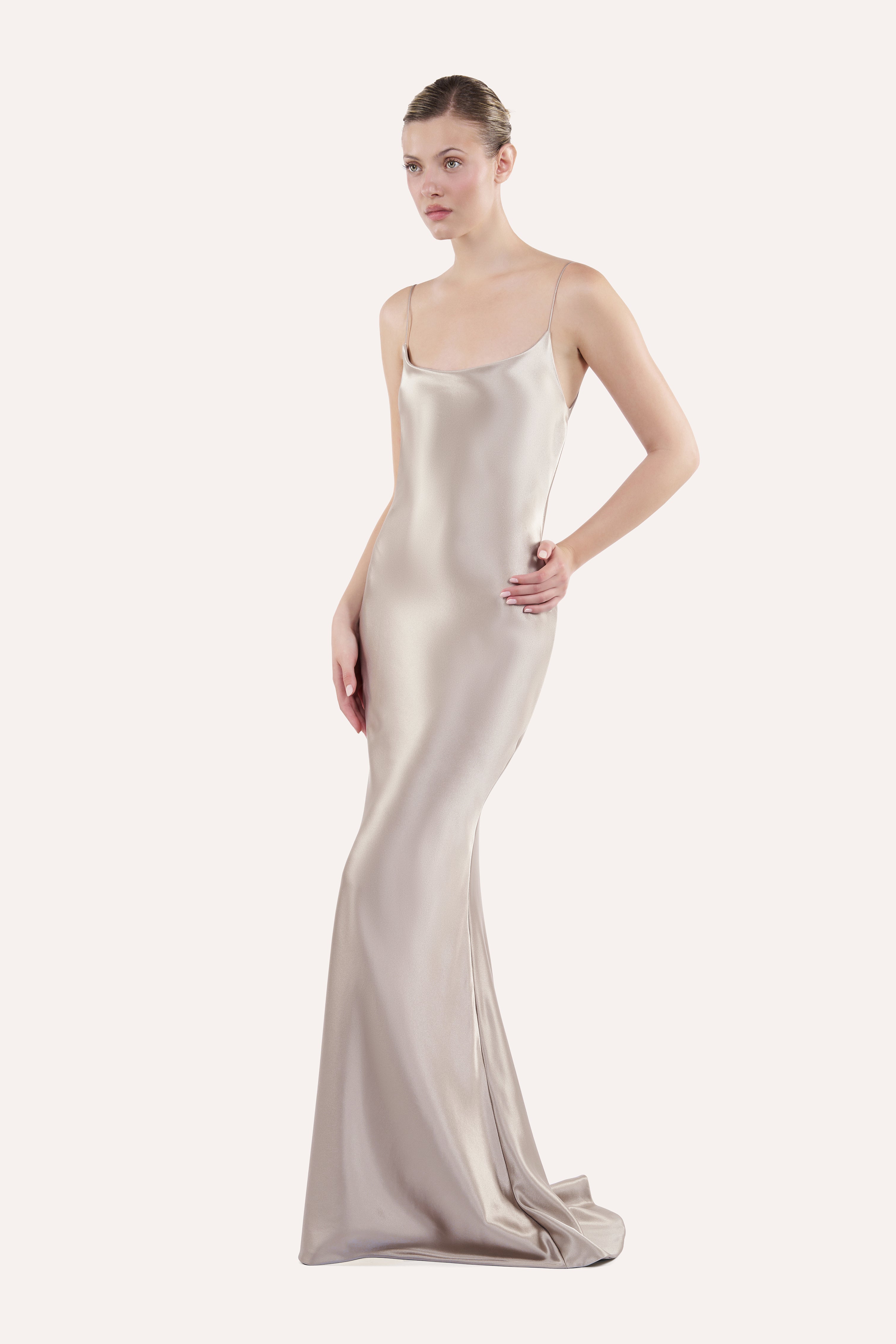Spaghetti strap slip dress