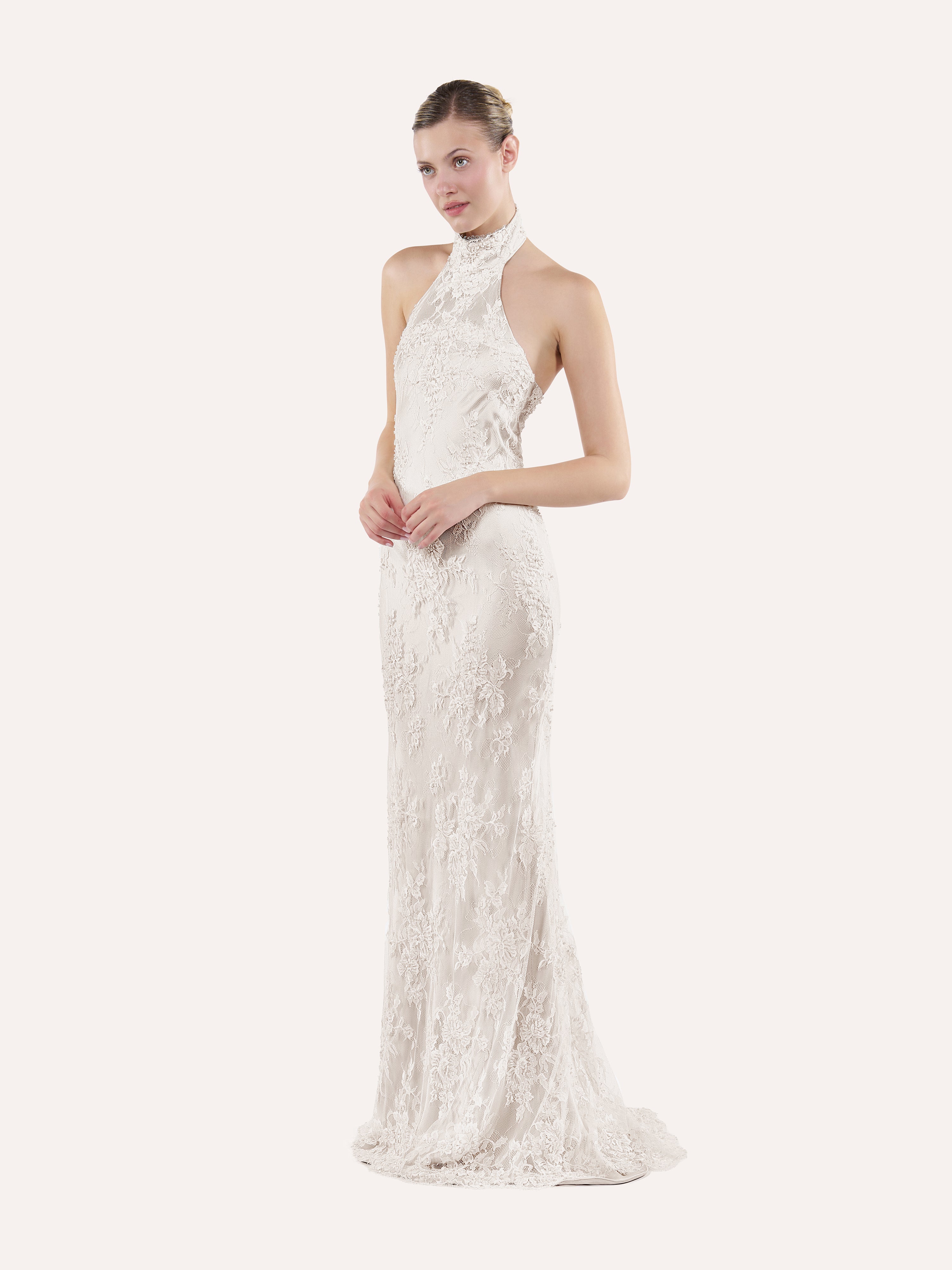 Halter column dress