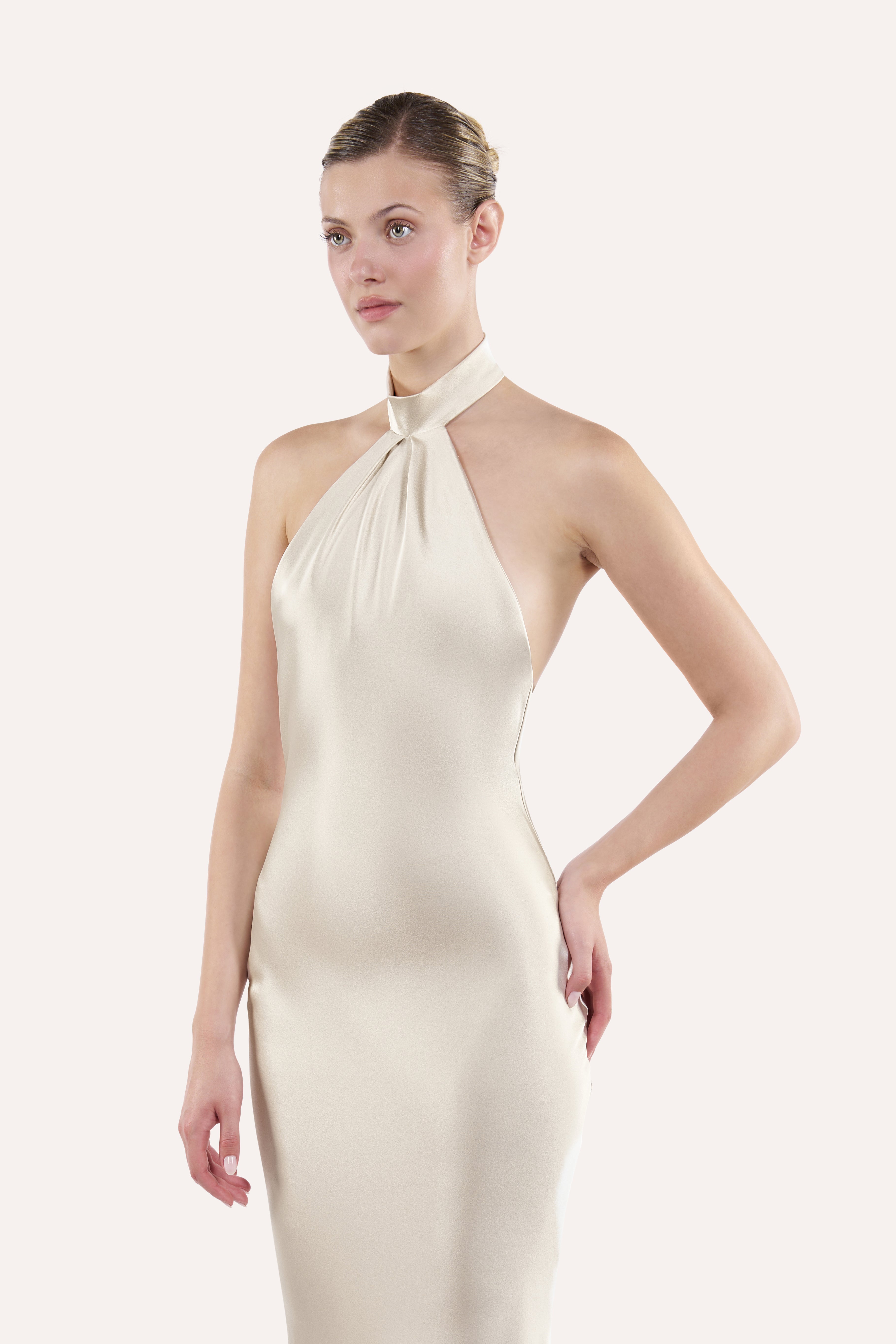 Halter slip dress