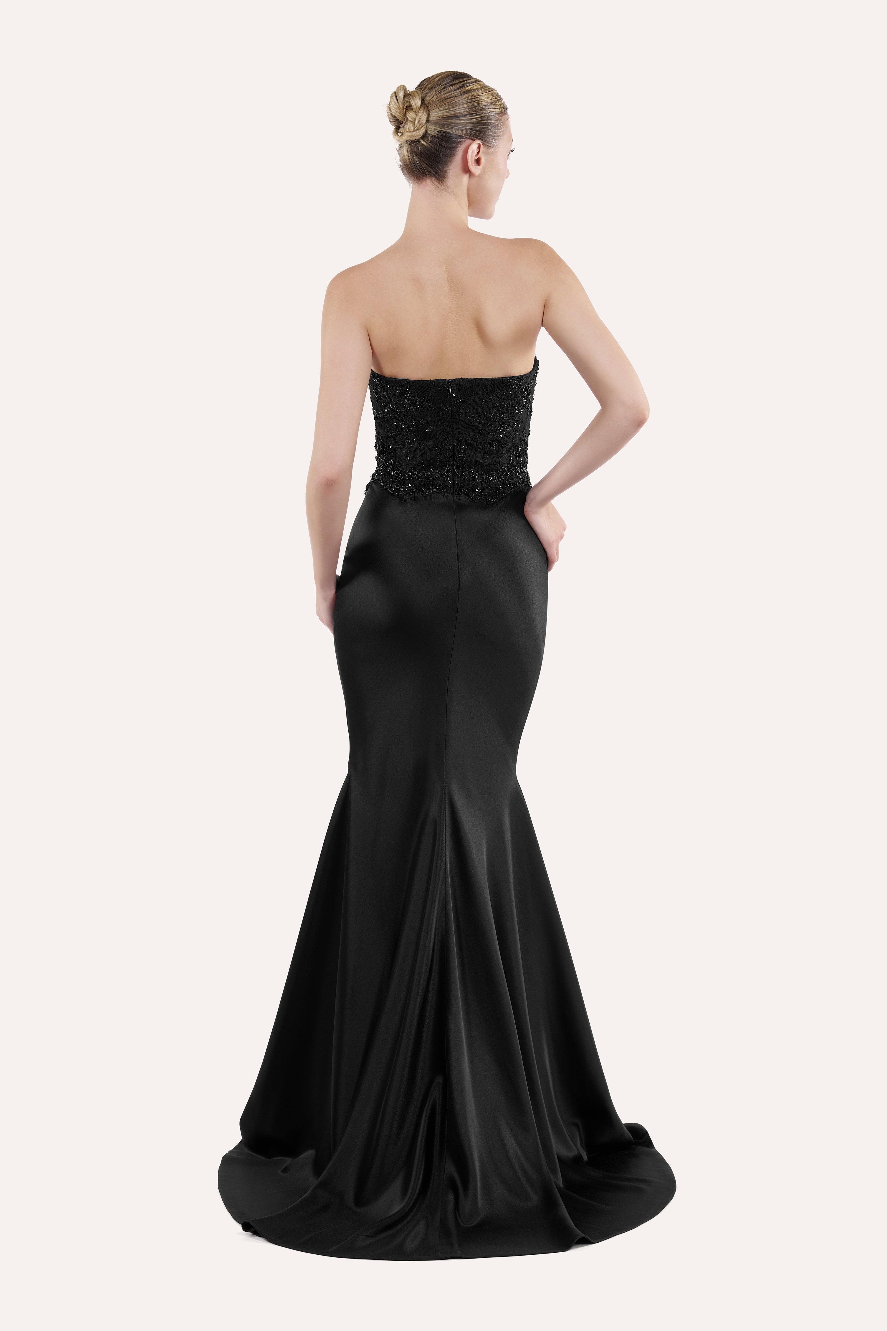 Sweetheart corset dress with mermaid skirt