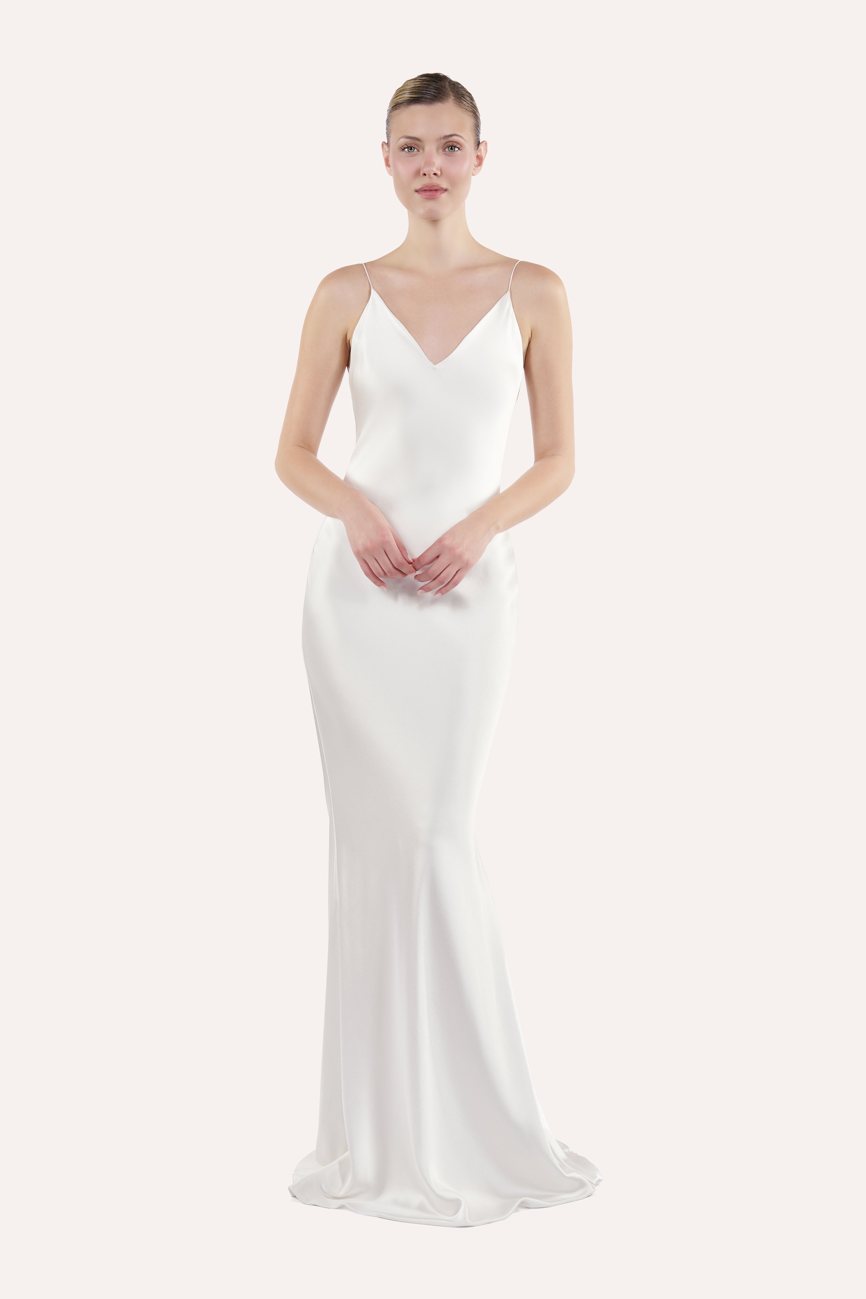 V-neck slip dress