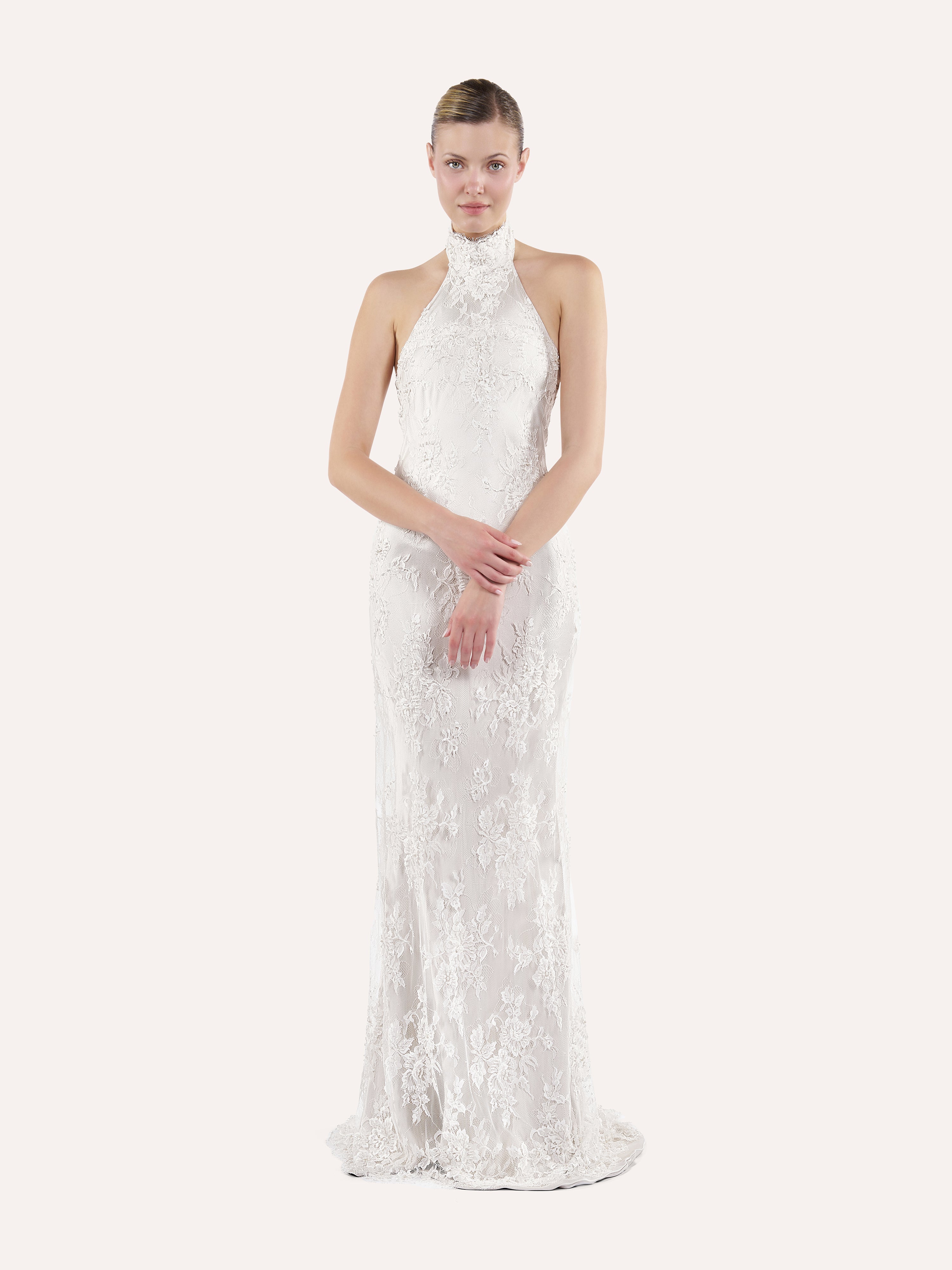 Halter column dress