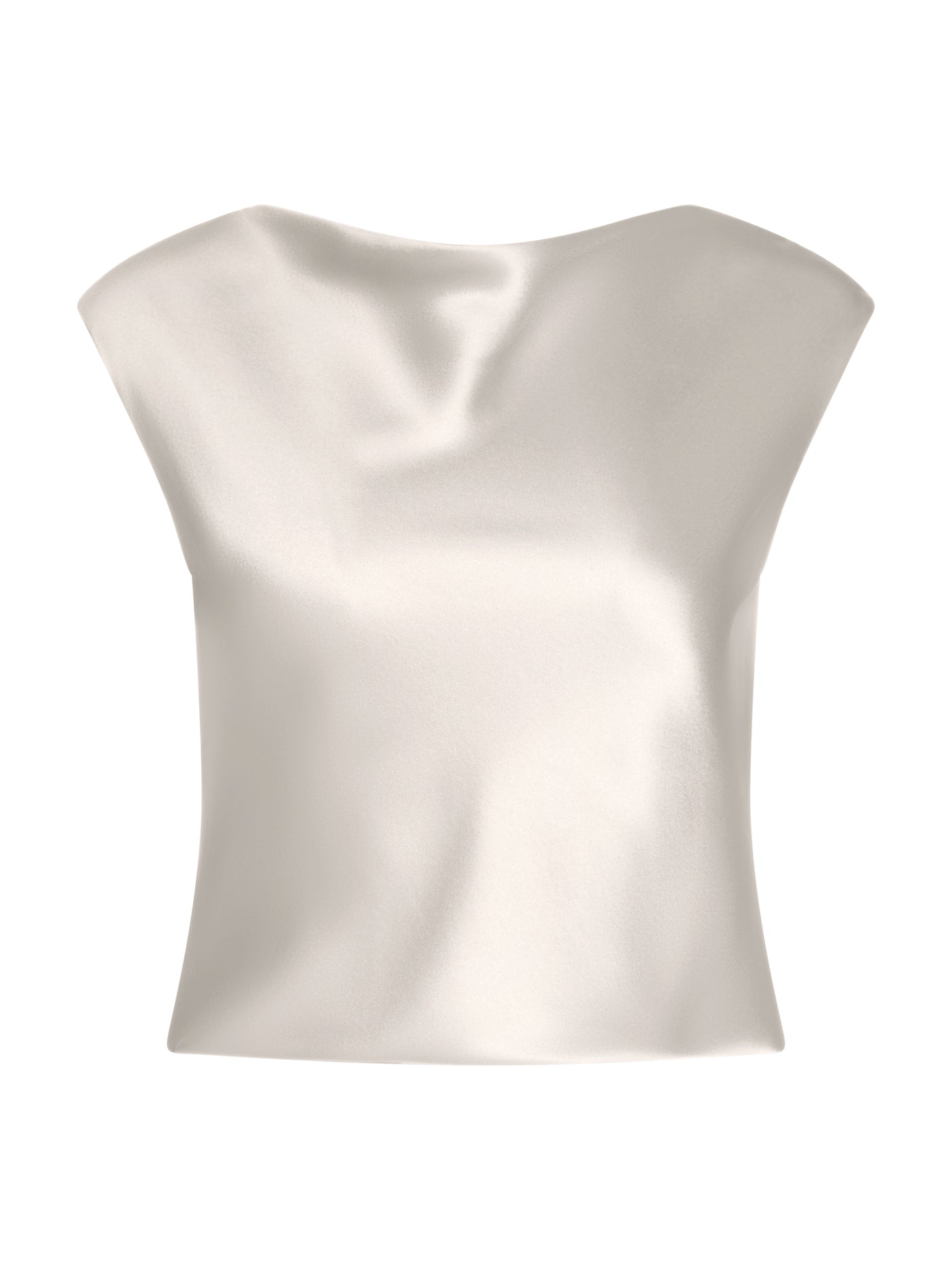 Silk Boat-Neck Blouse