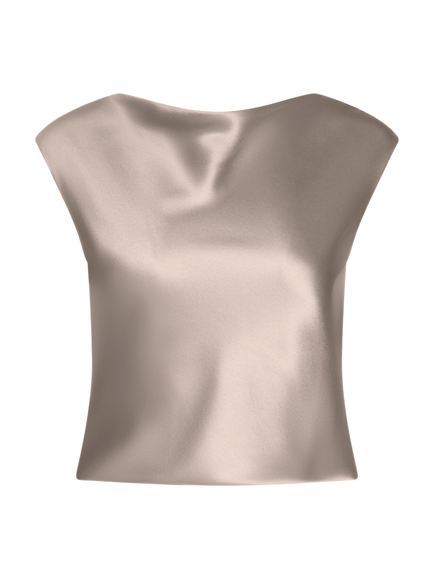 Silk Boat-Neck Blouse