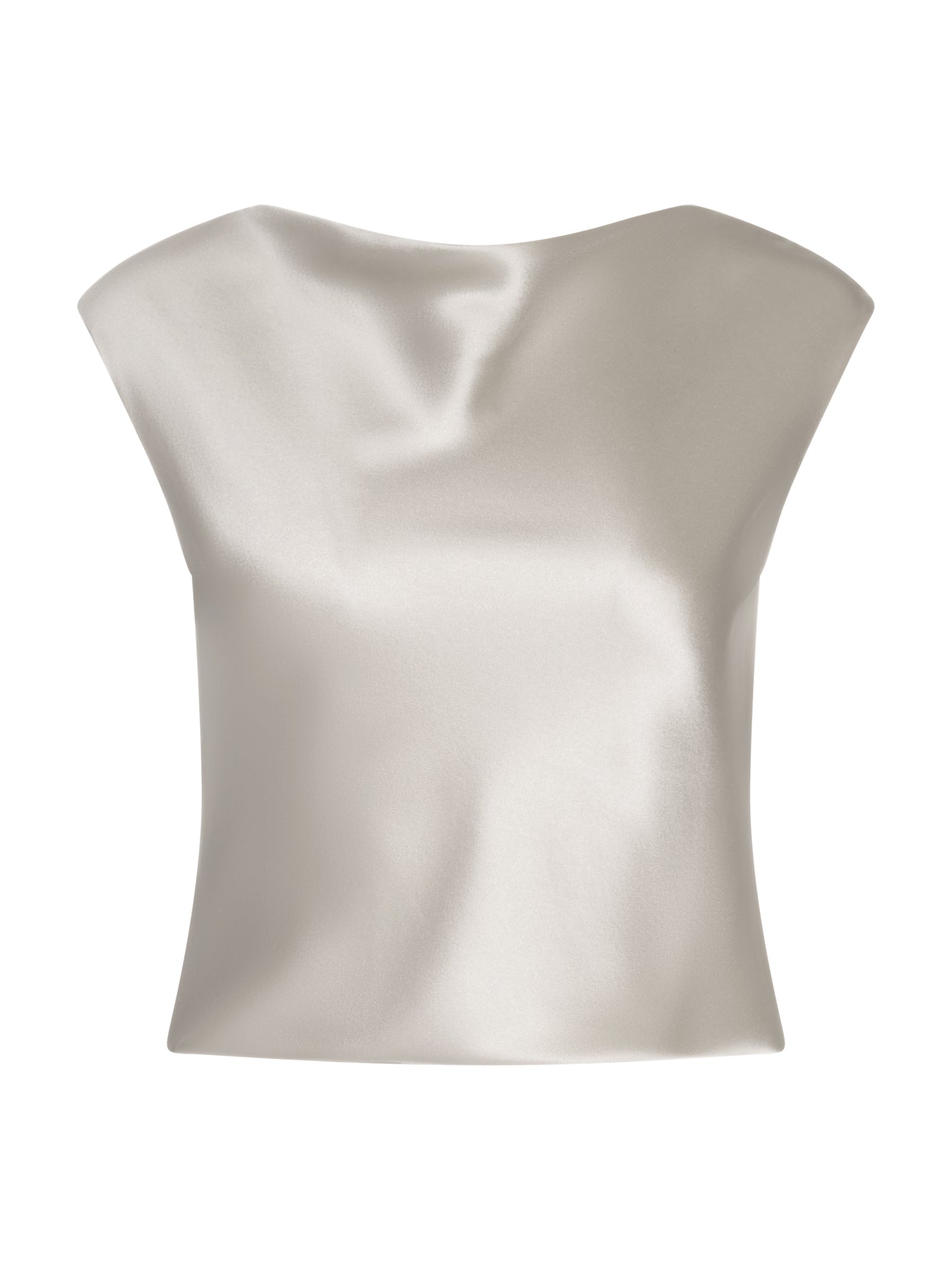 Silk Boat-Neck Blouse