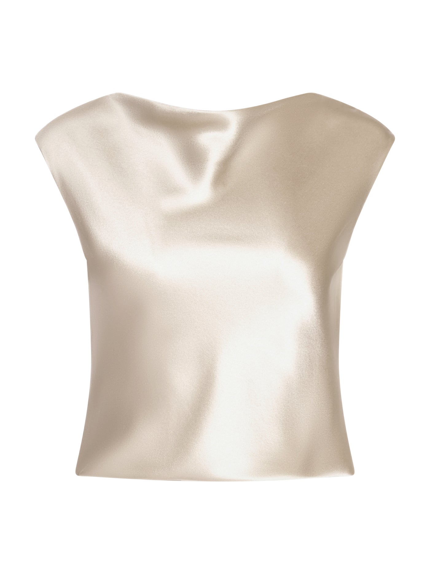 Silk Boat-Neck Blouse