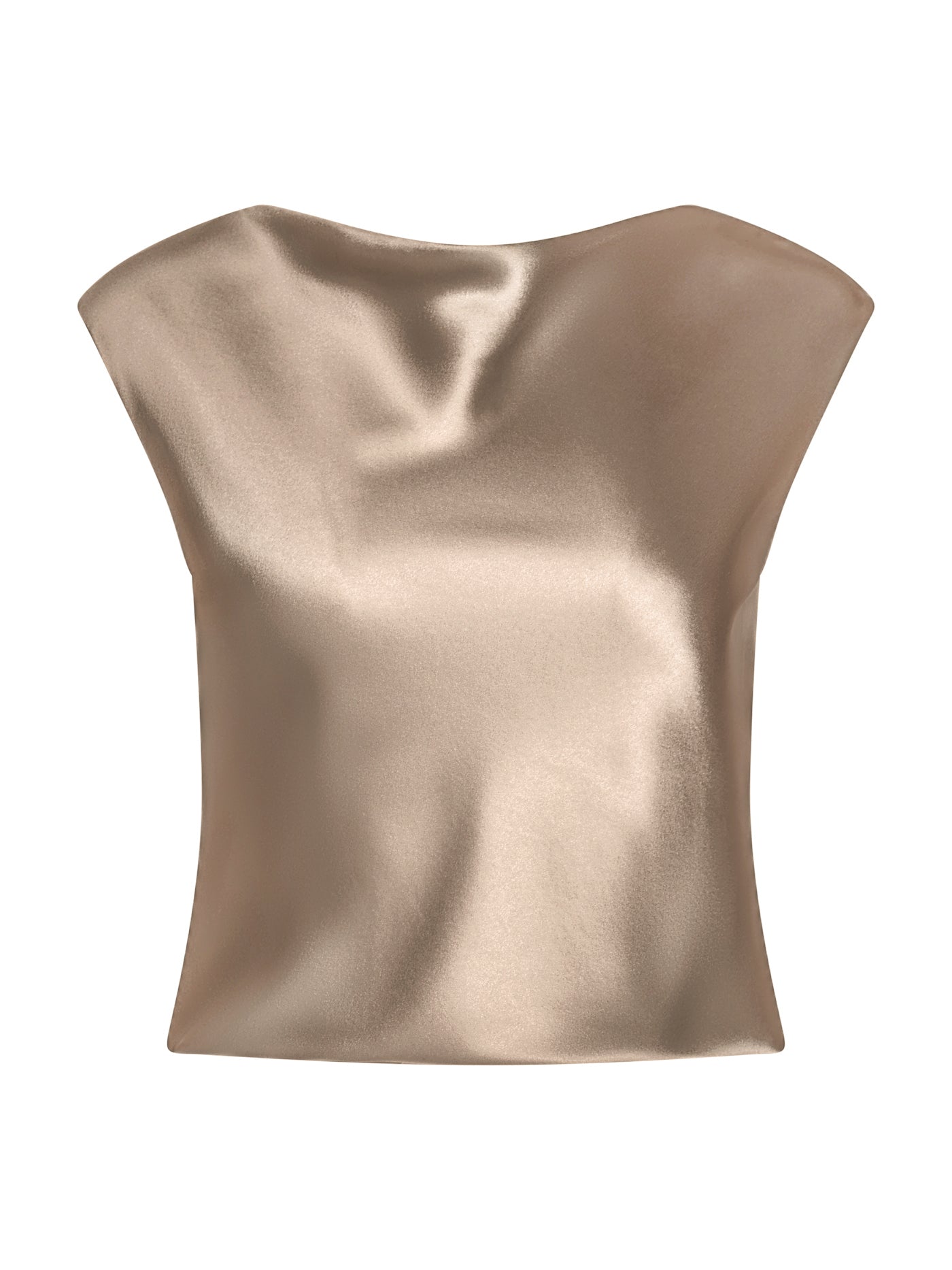 Silk Boat-Neck Blouse