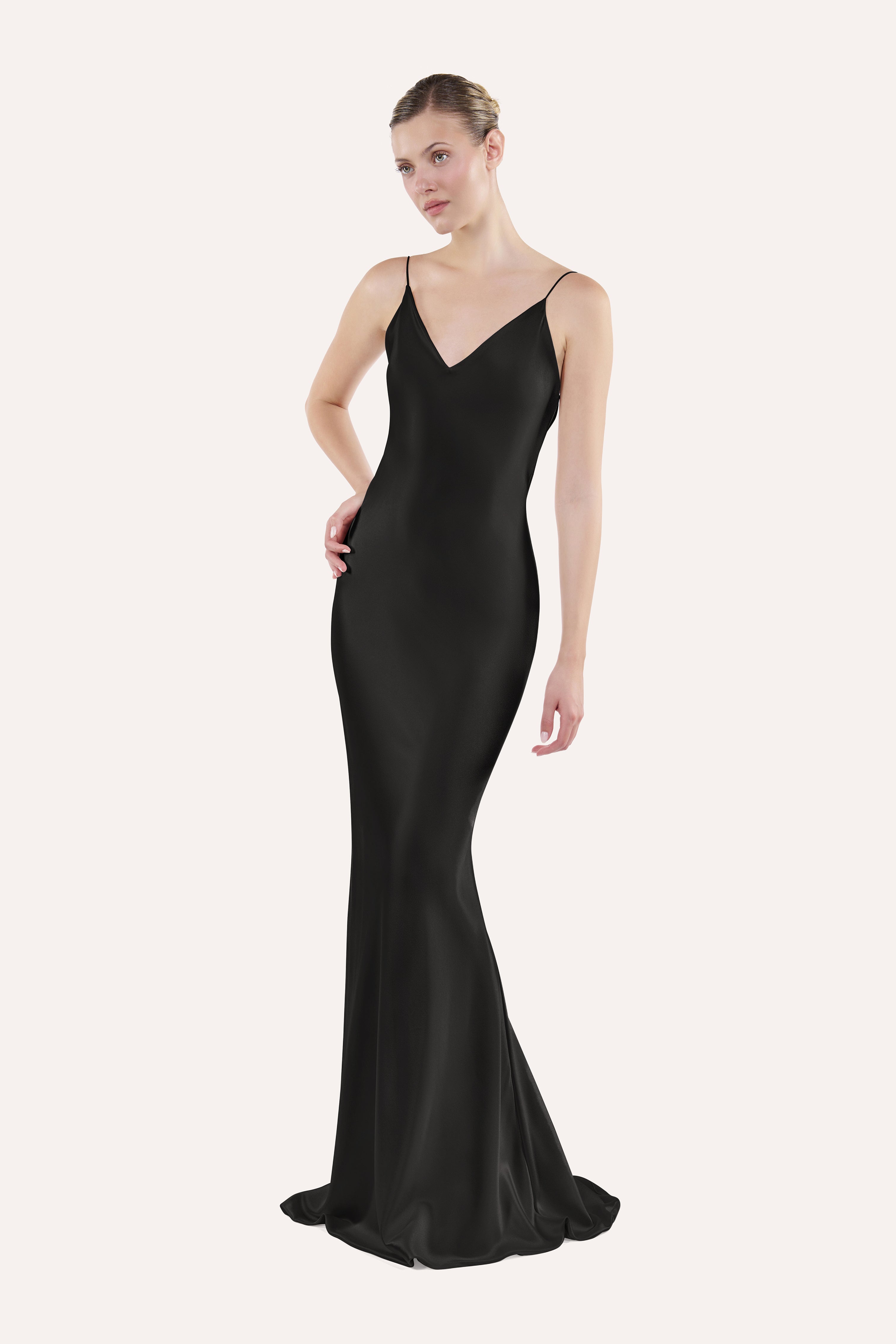 V-neck slip dress
