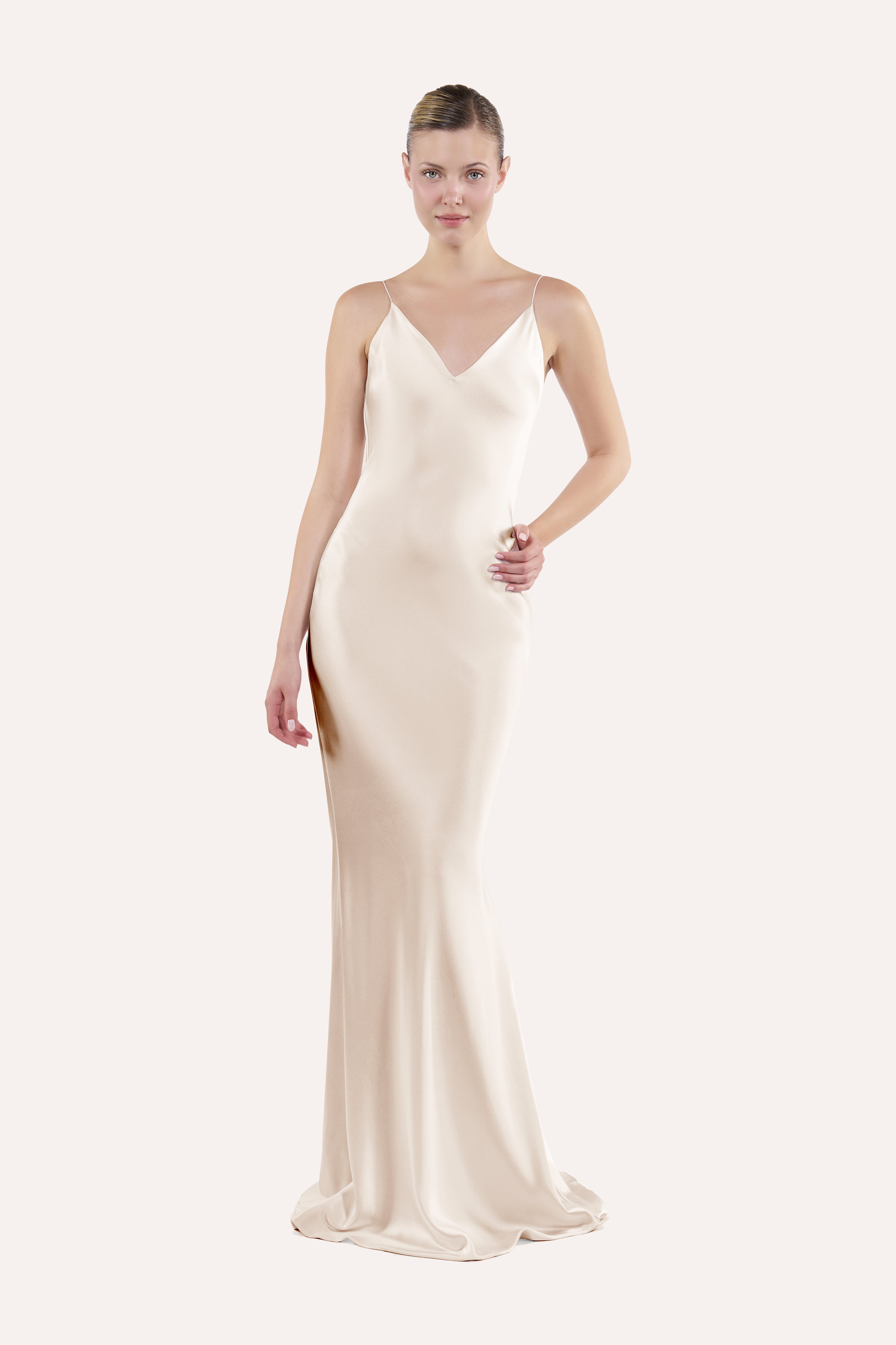 V-neck slip dress