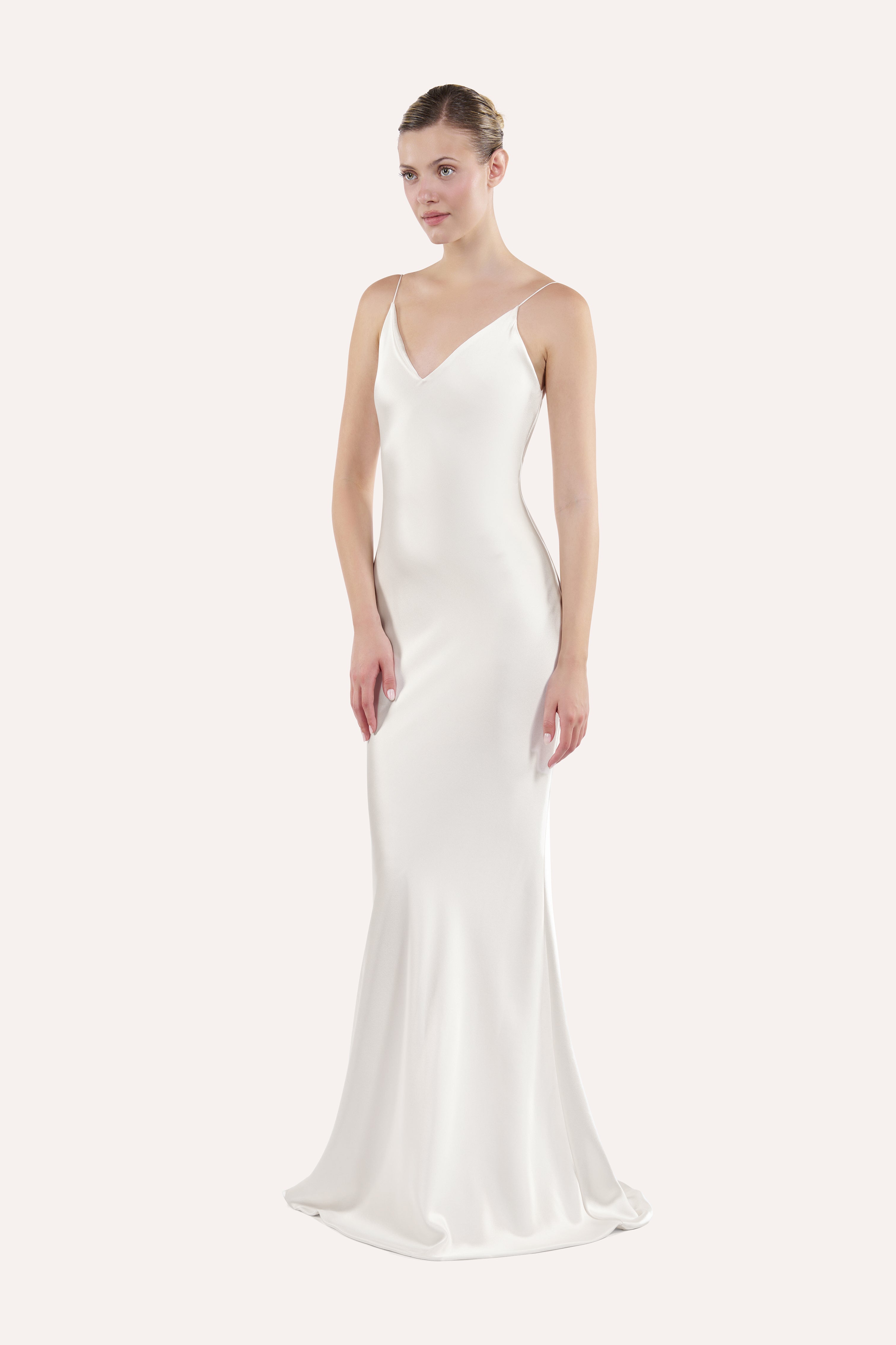 V-neck slip dress