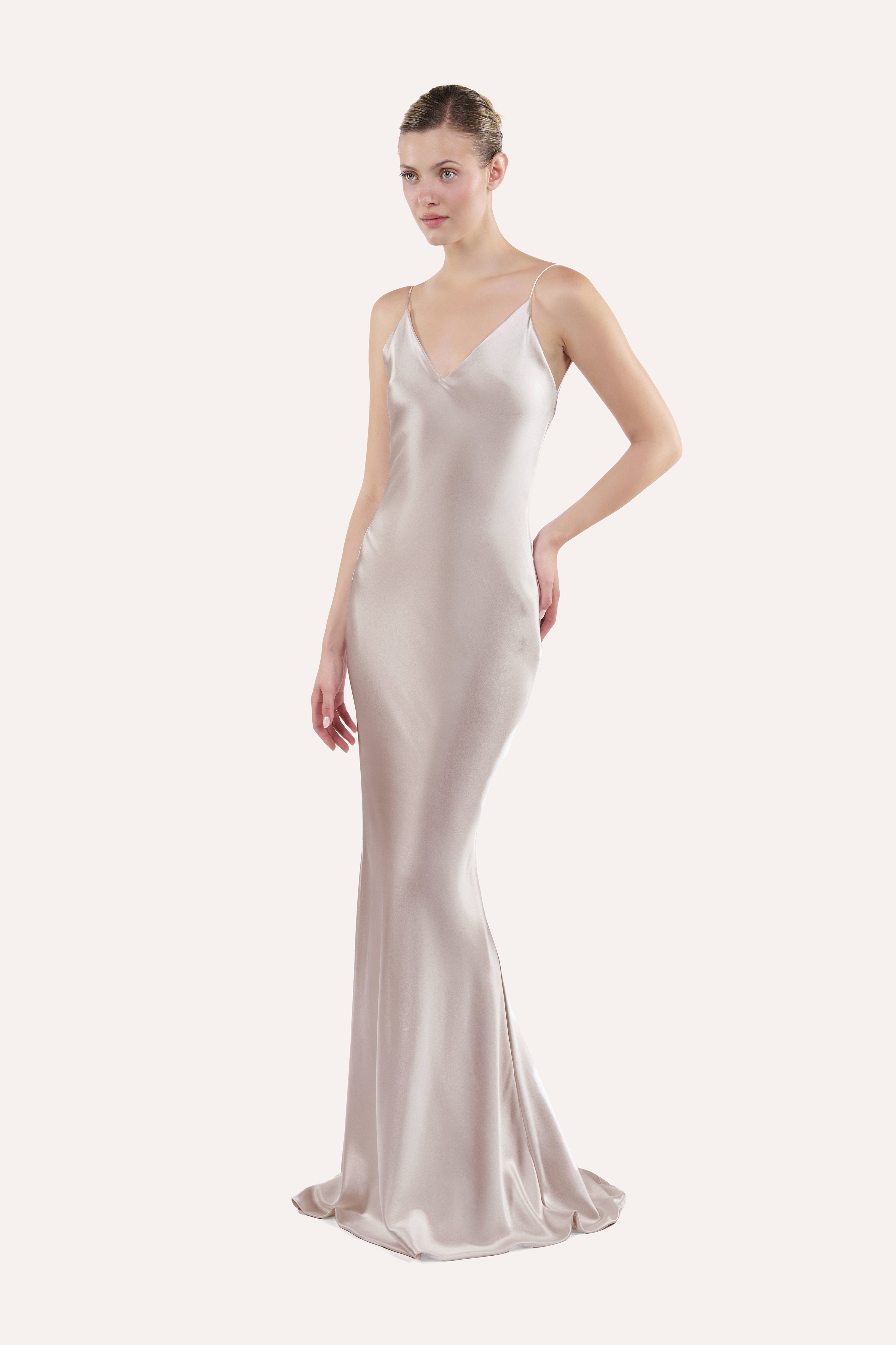 V-neck slip dress