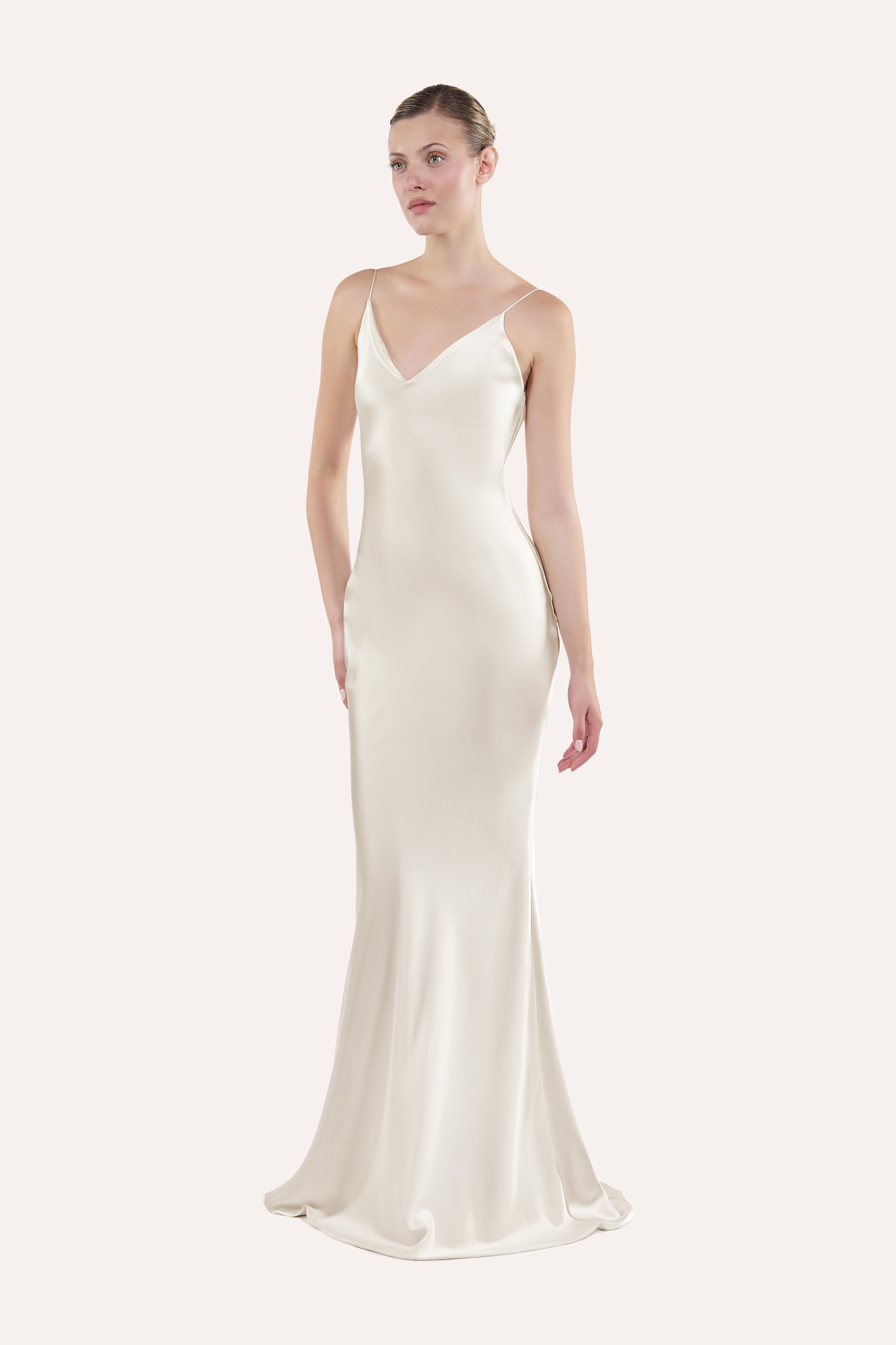 V-neck slip dress