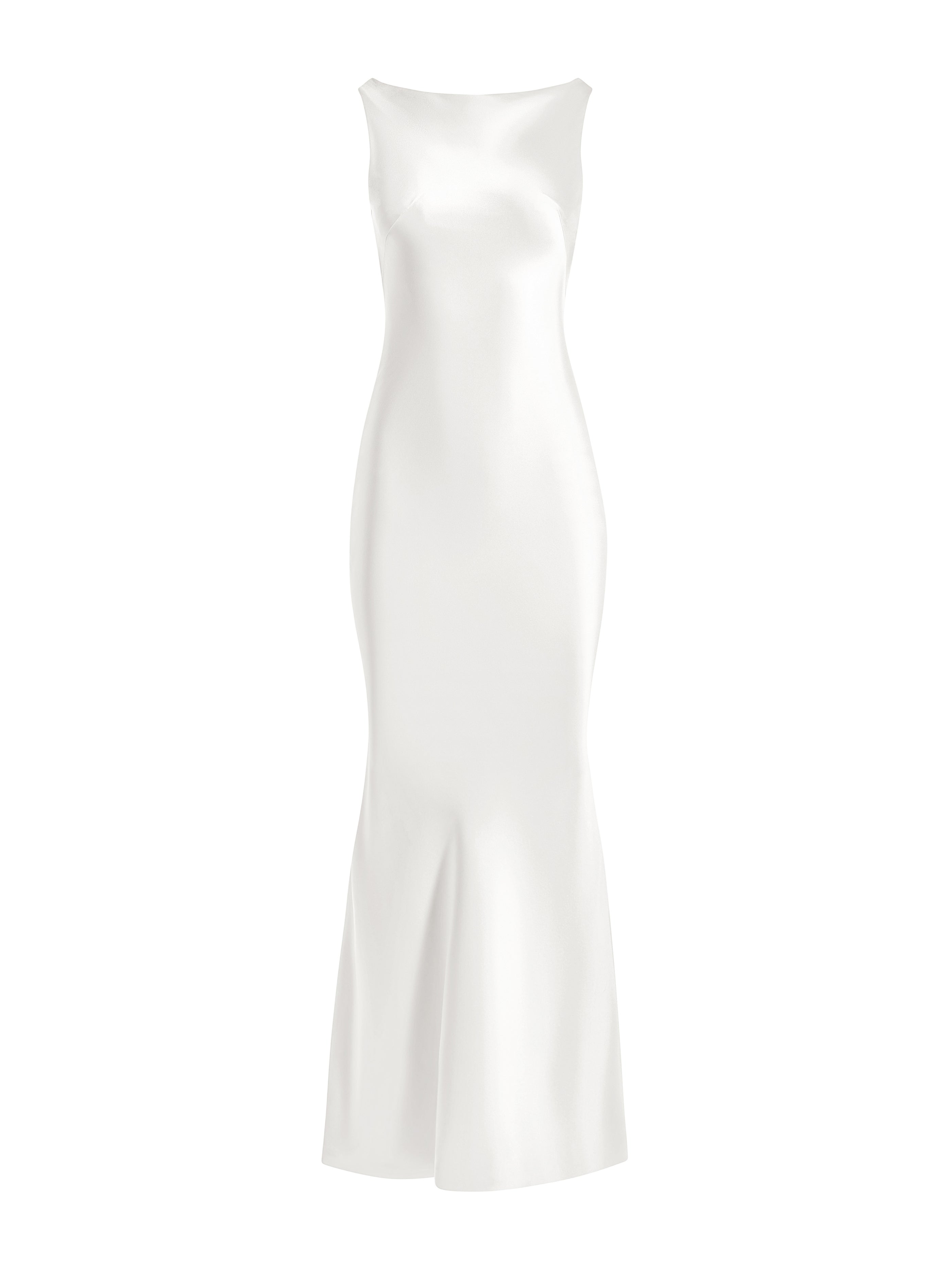 Cowl-back slip dress