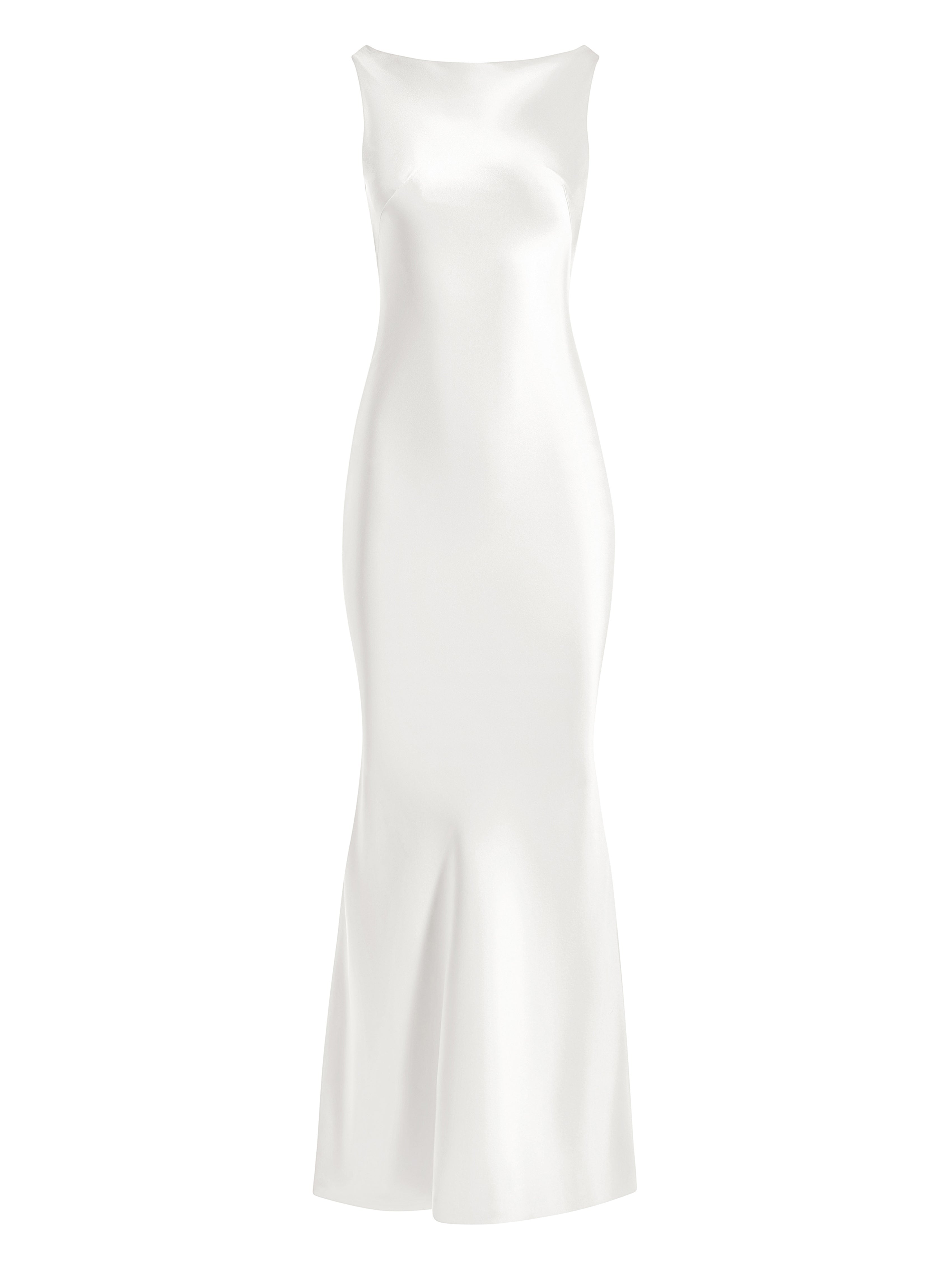 Cowl-back slip dress