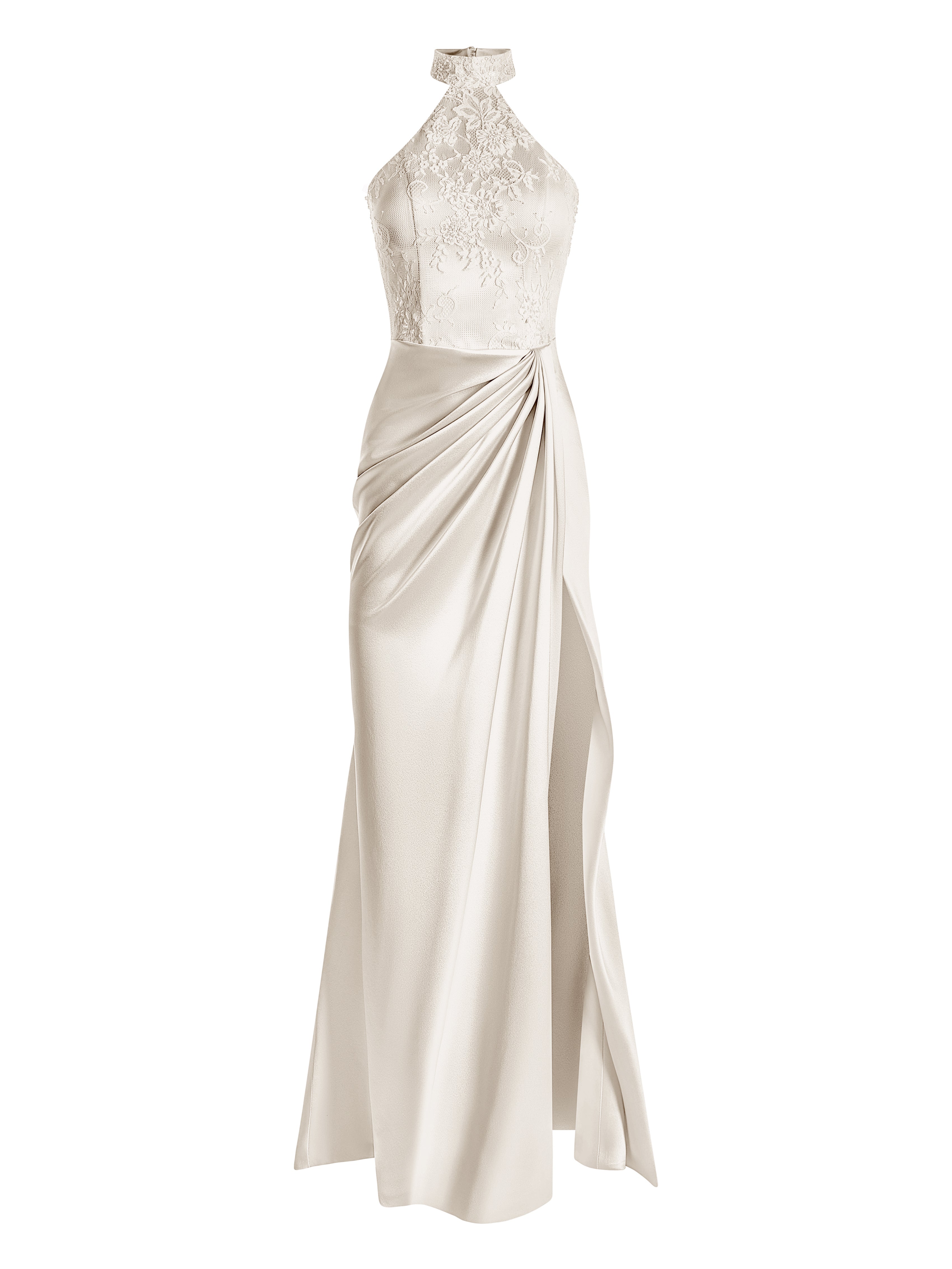 Halter draped dress