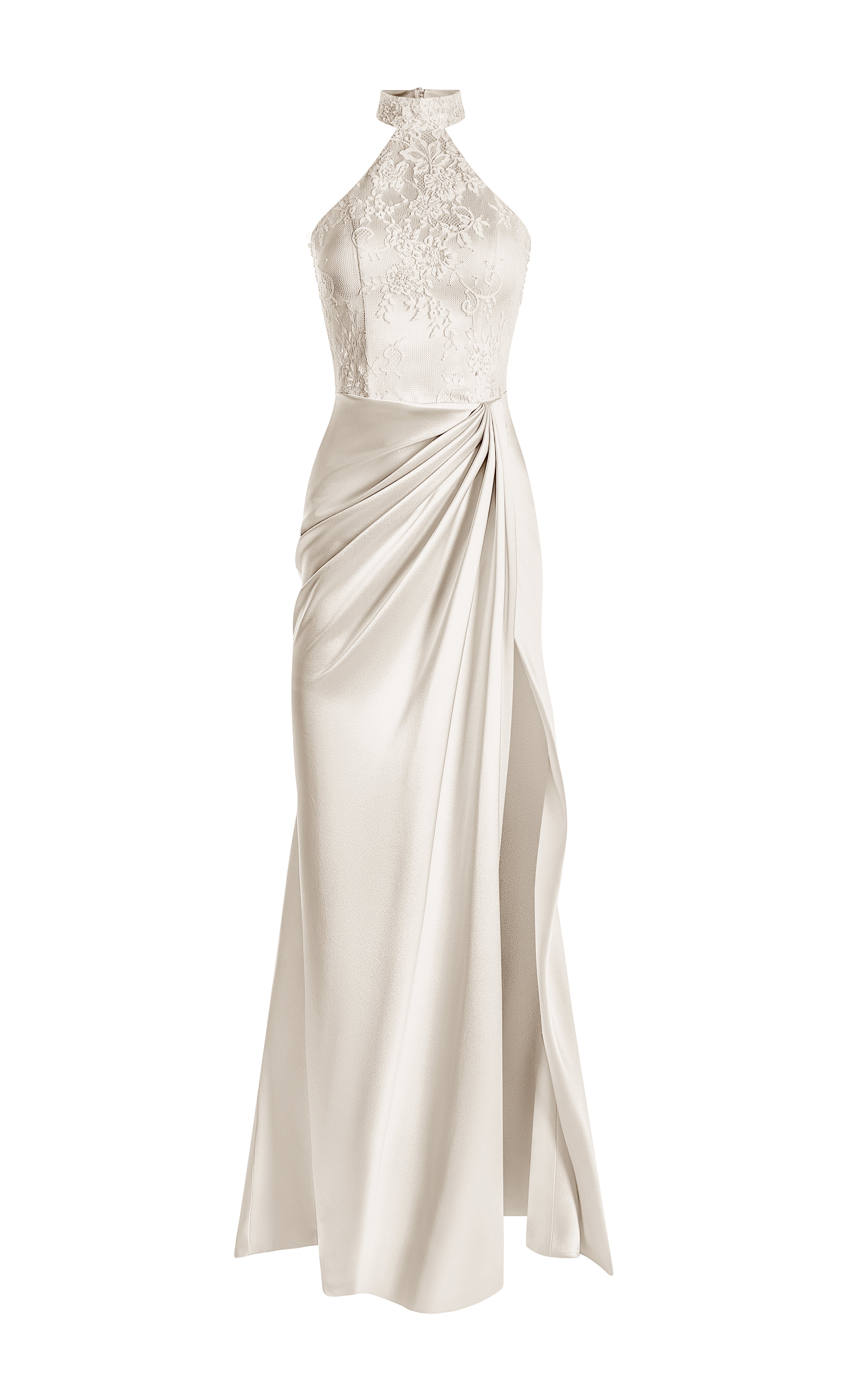 Halter draped dress