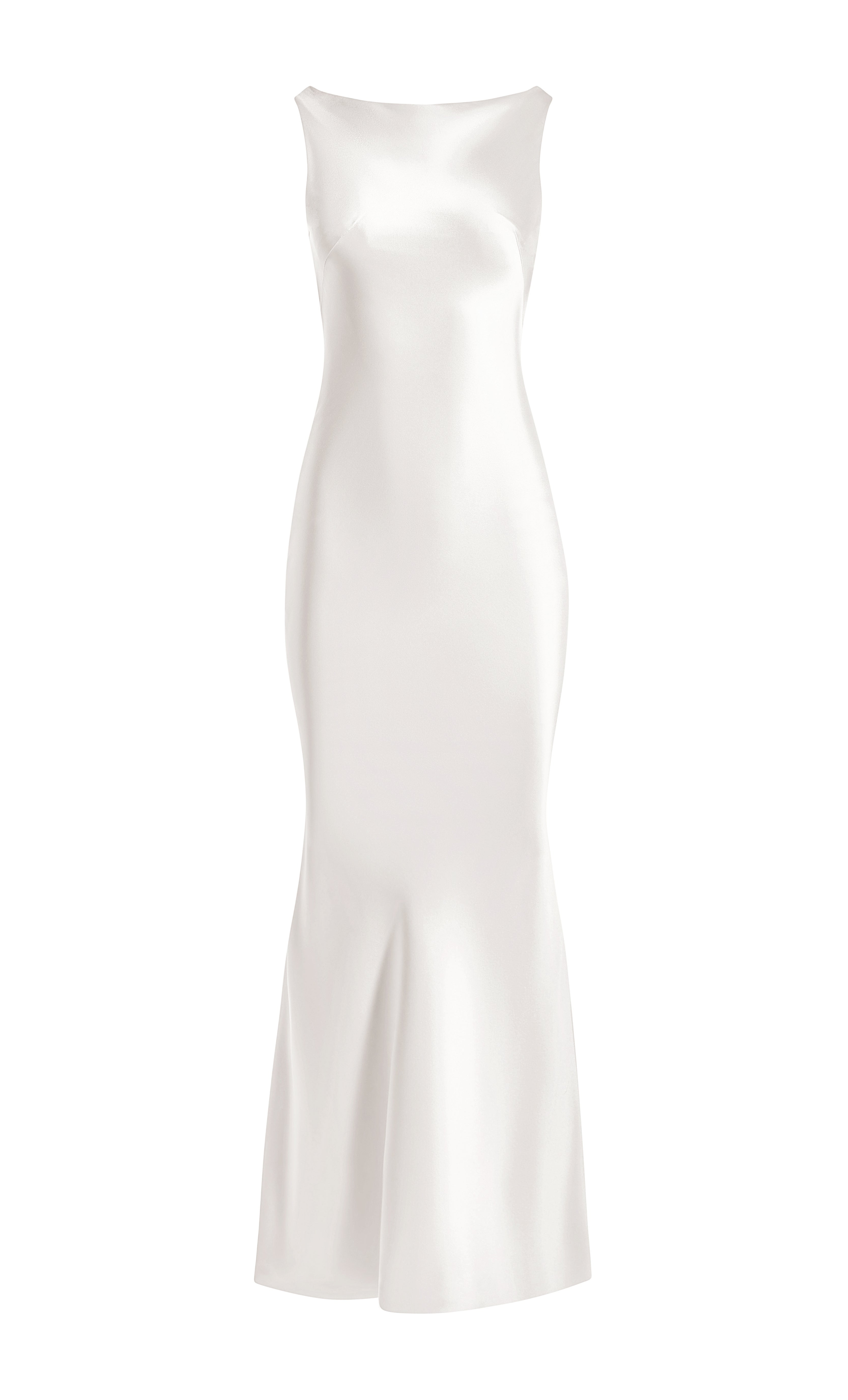 Cowl-back slip dress