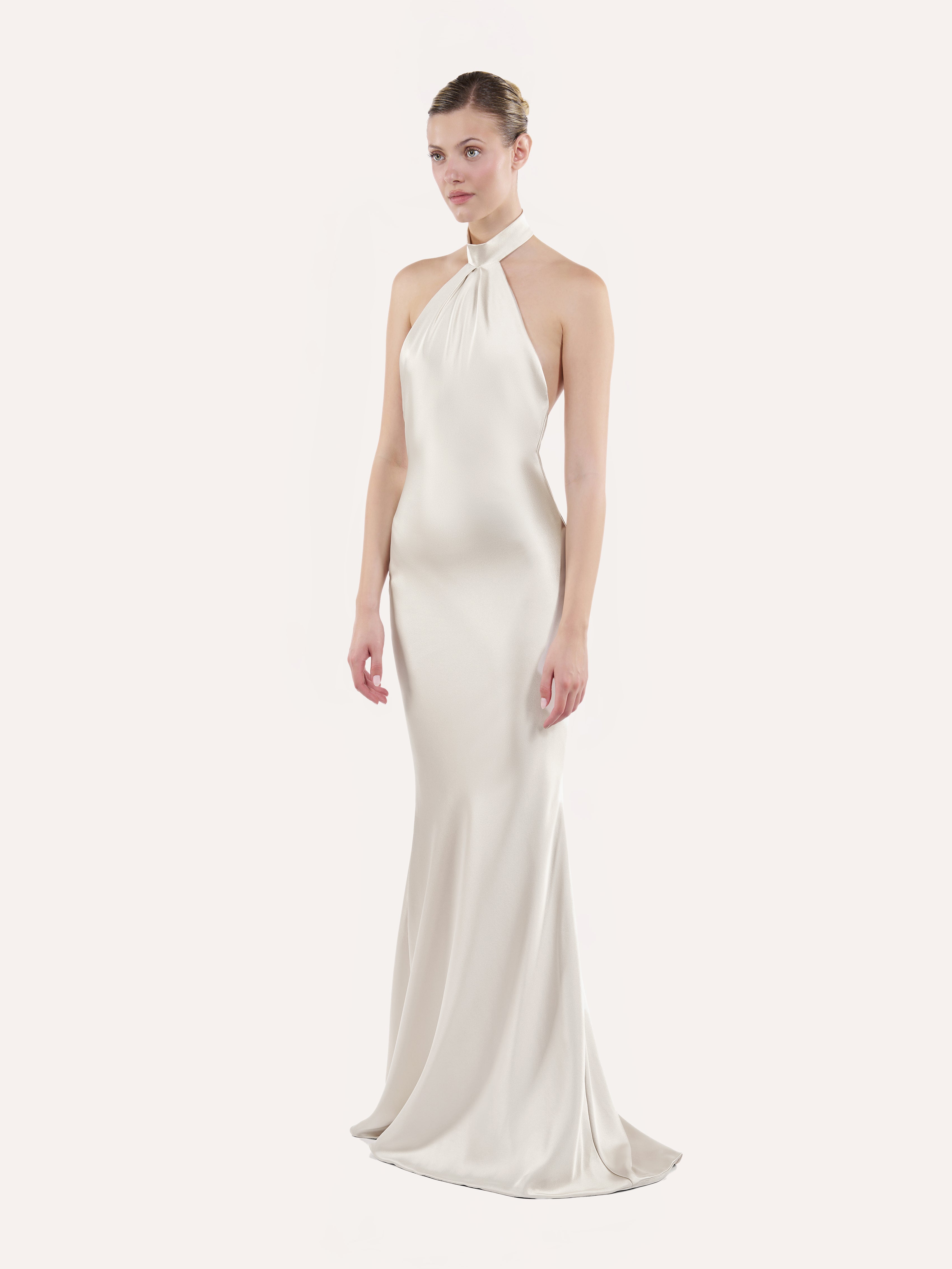 Halter slip dress
