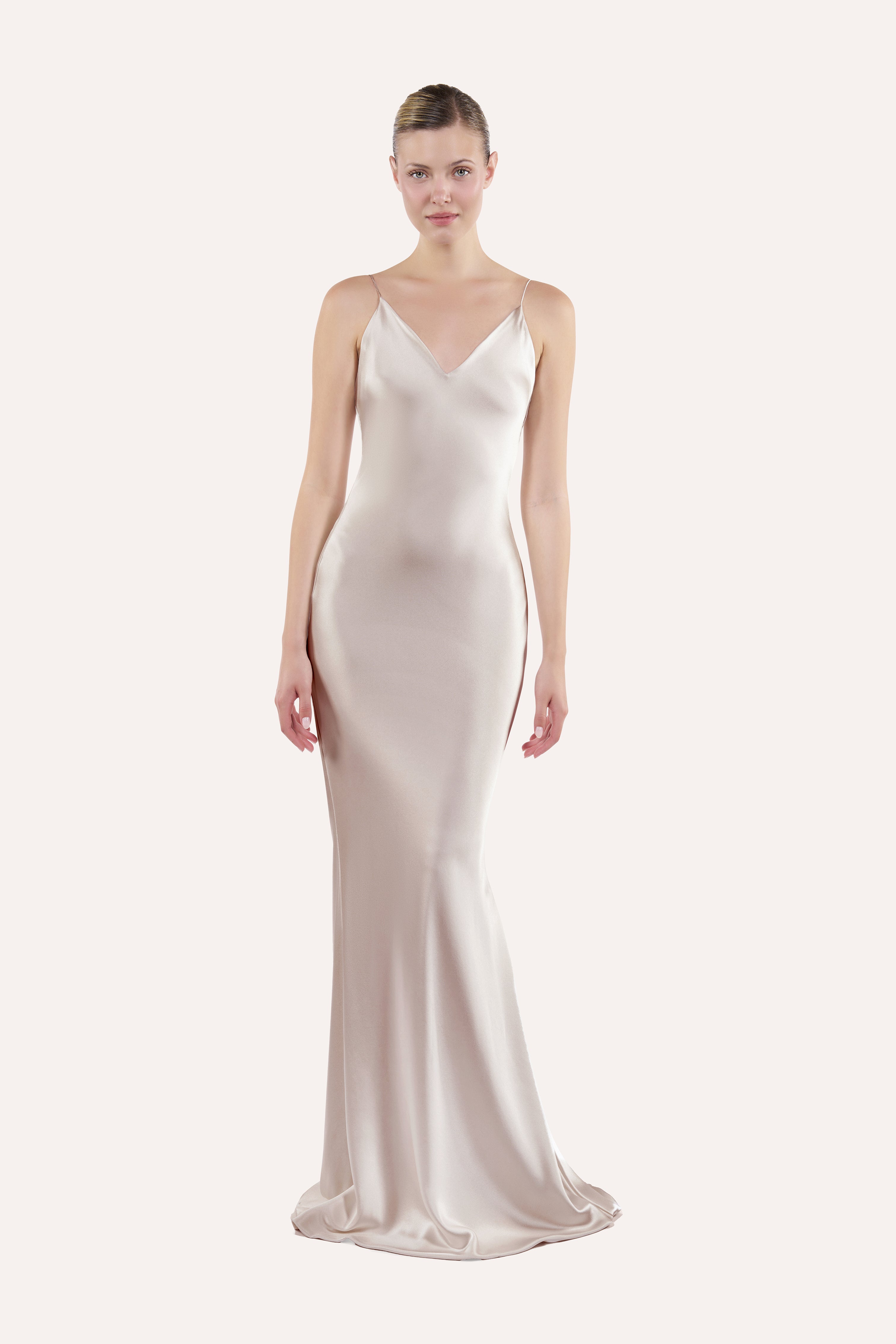 V-neck slip dress