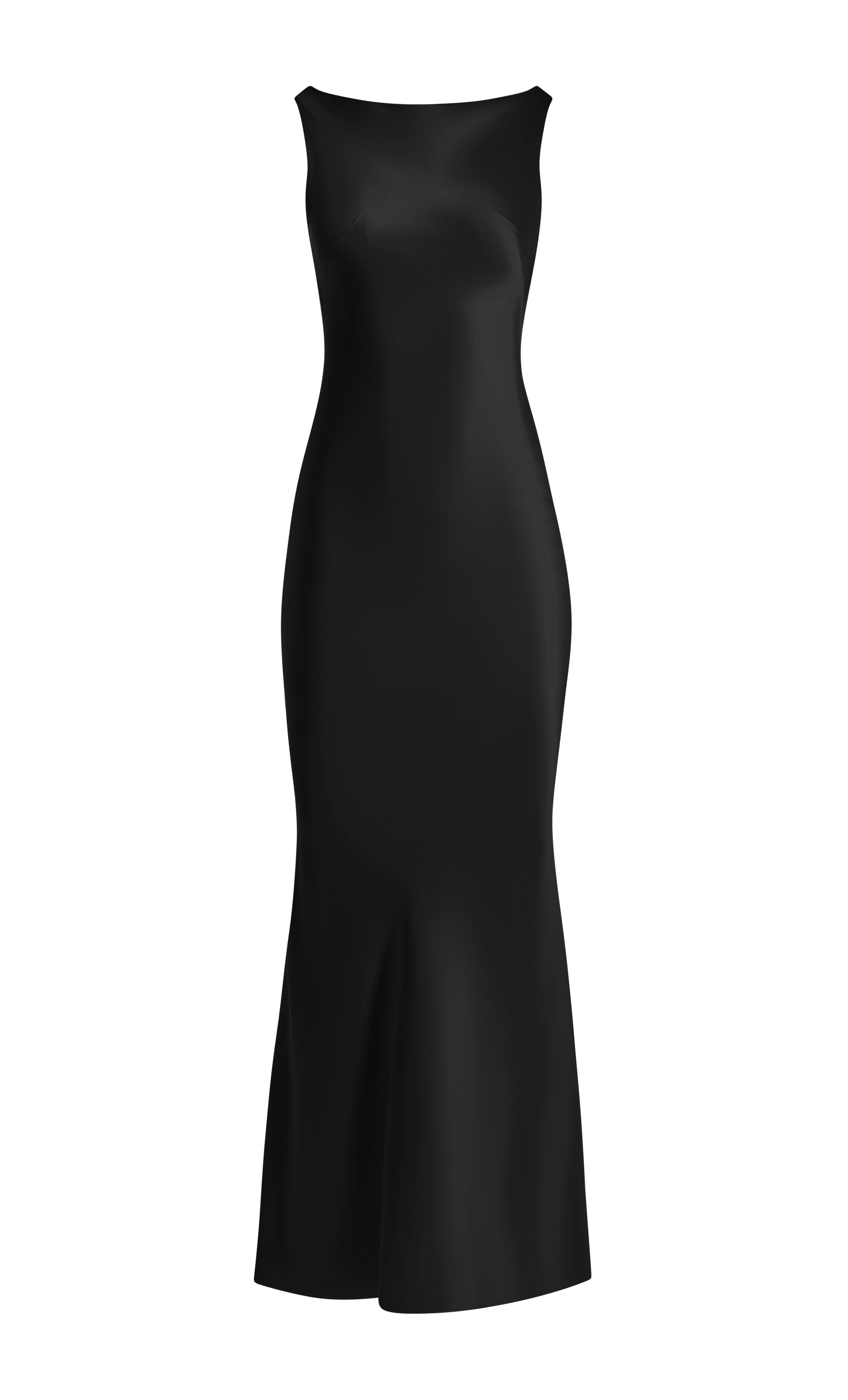 Cowl-back slip dress