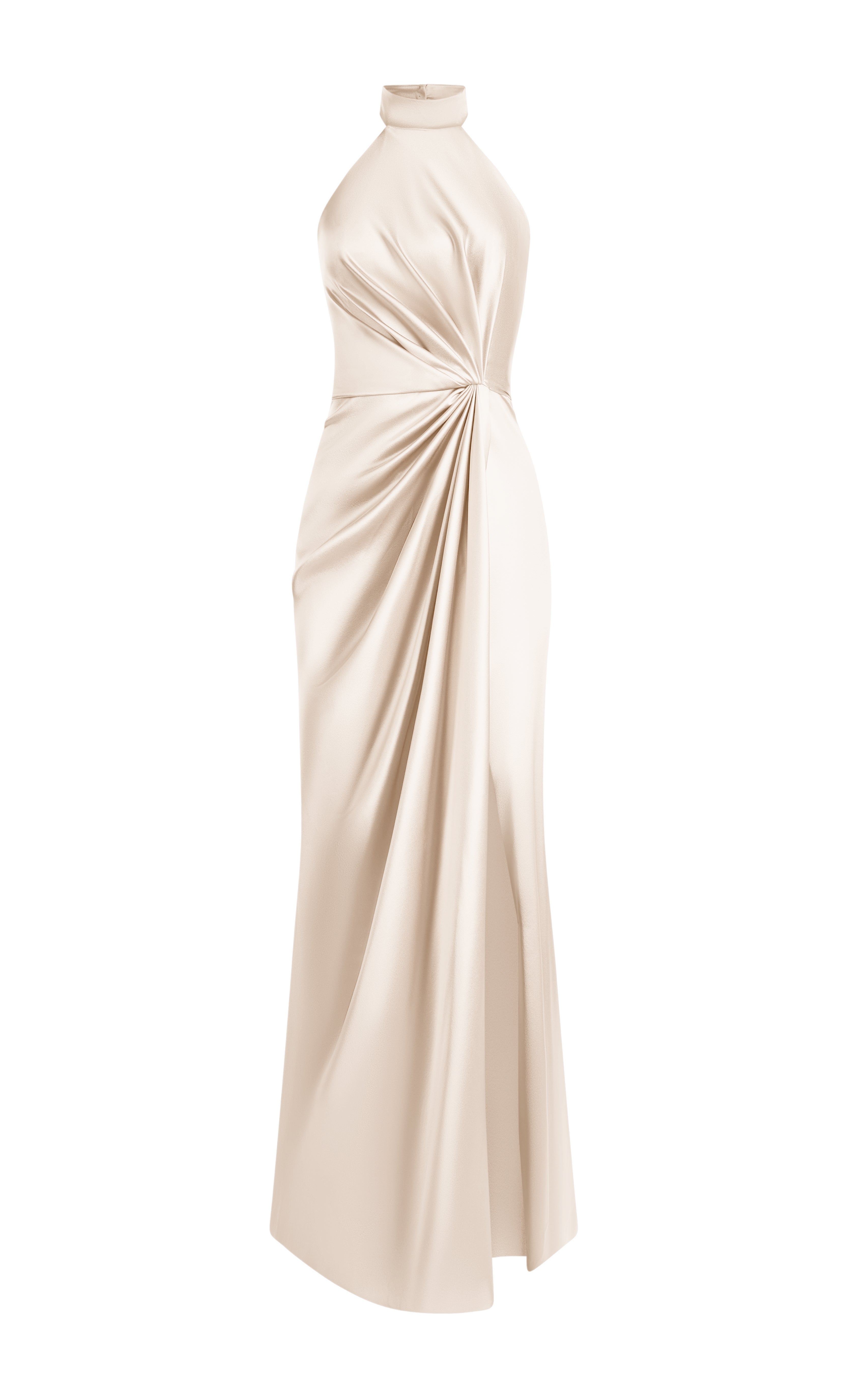 Draped halter dress