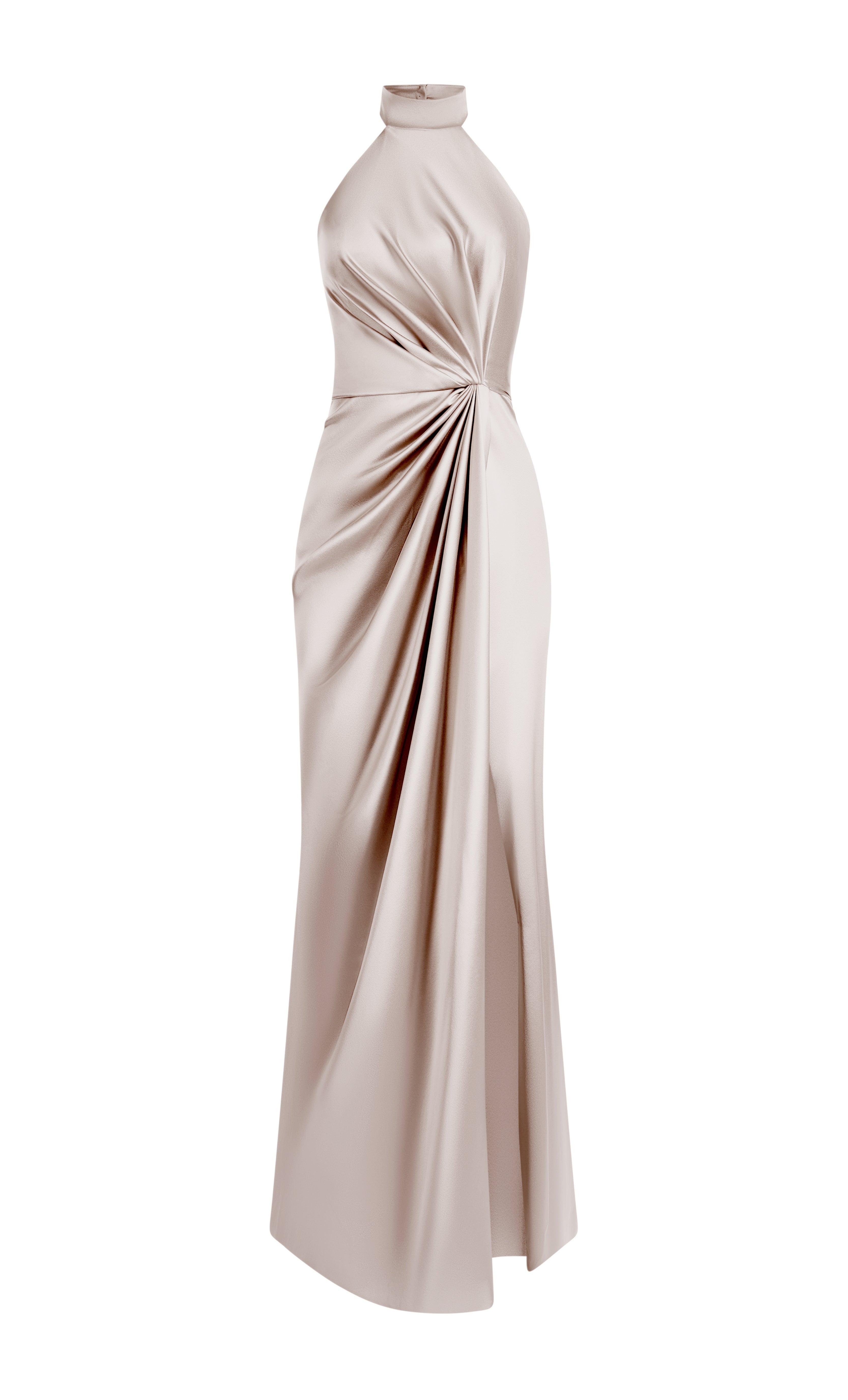 Draped halter dress
