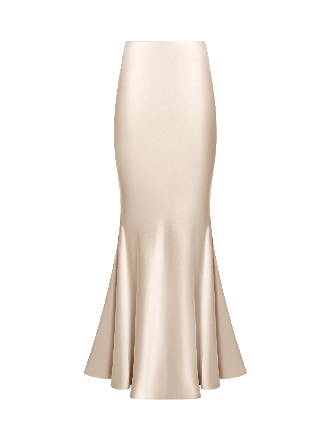 Bias-Cut Mermaid Silk Skirt