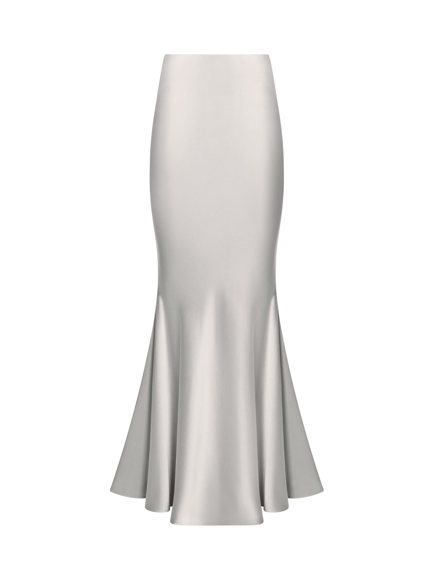 Bias-Cut Mermaid Silk Skirt