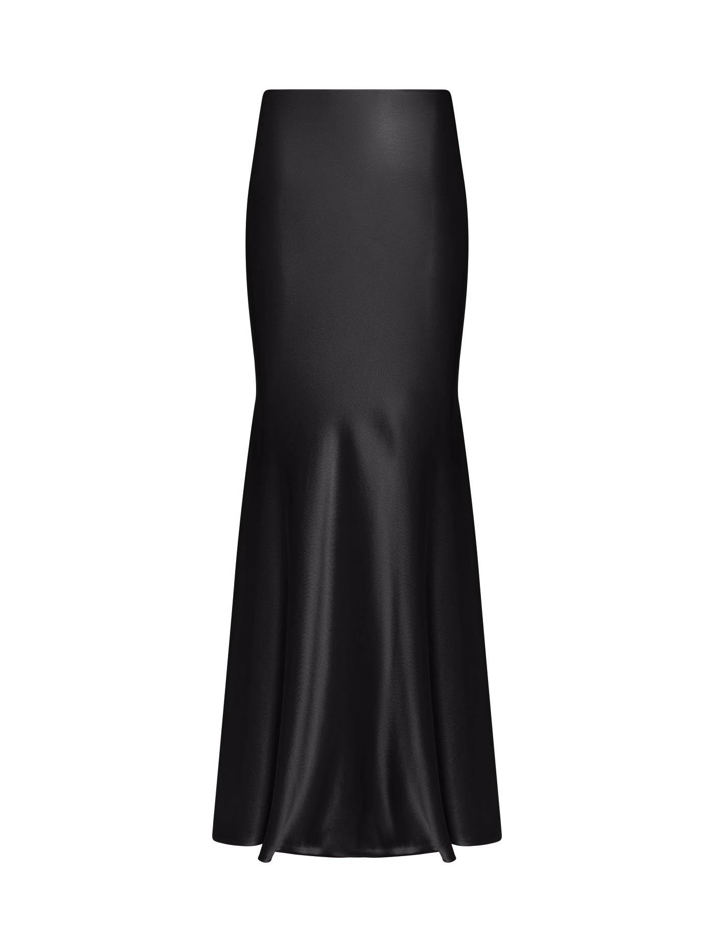 Bias-Cut Mermaid Silk Maxi Skirt