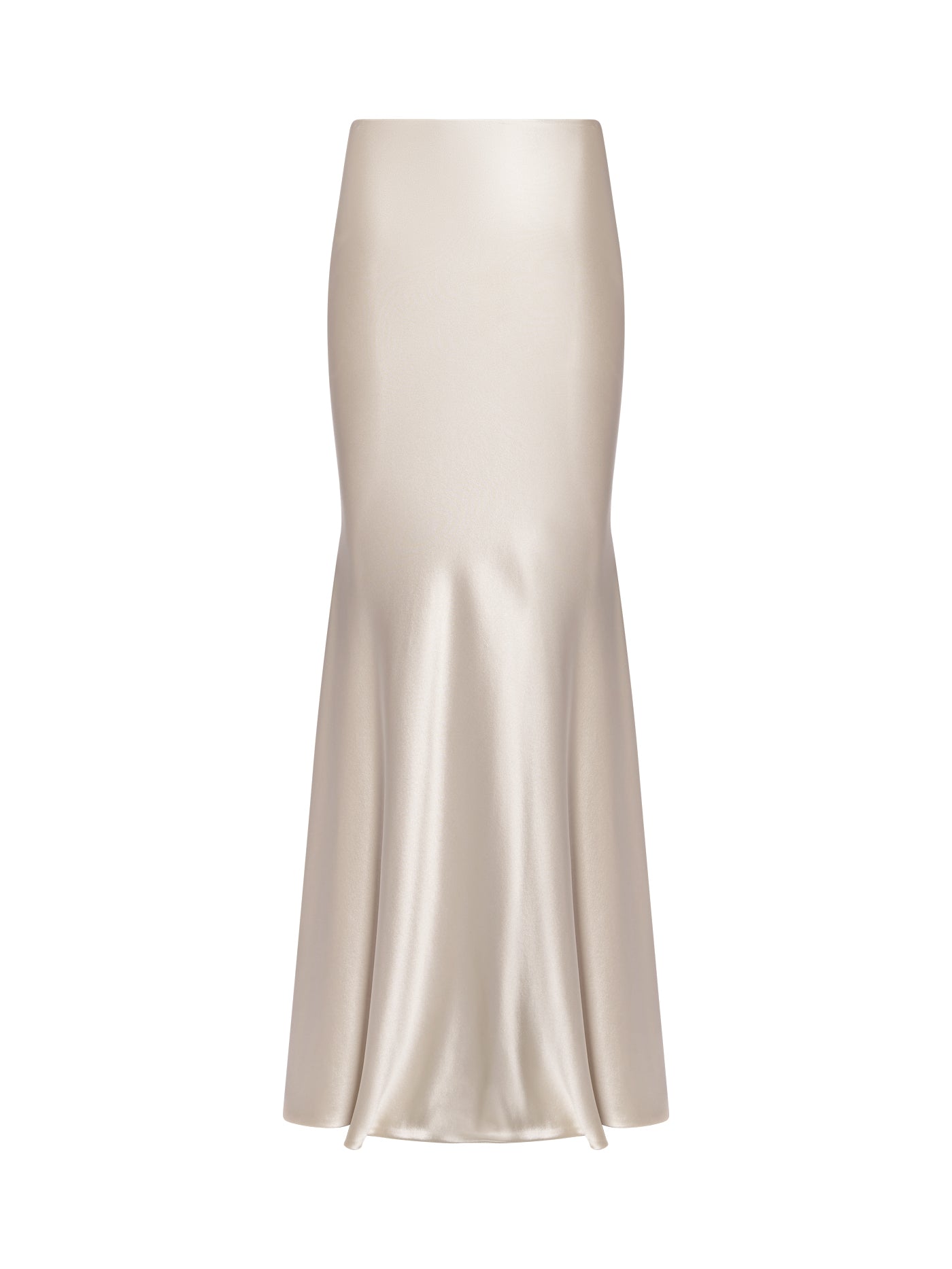 Bias-Cut Mermaid Silk Maxi Skirt