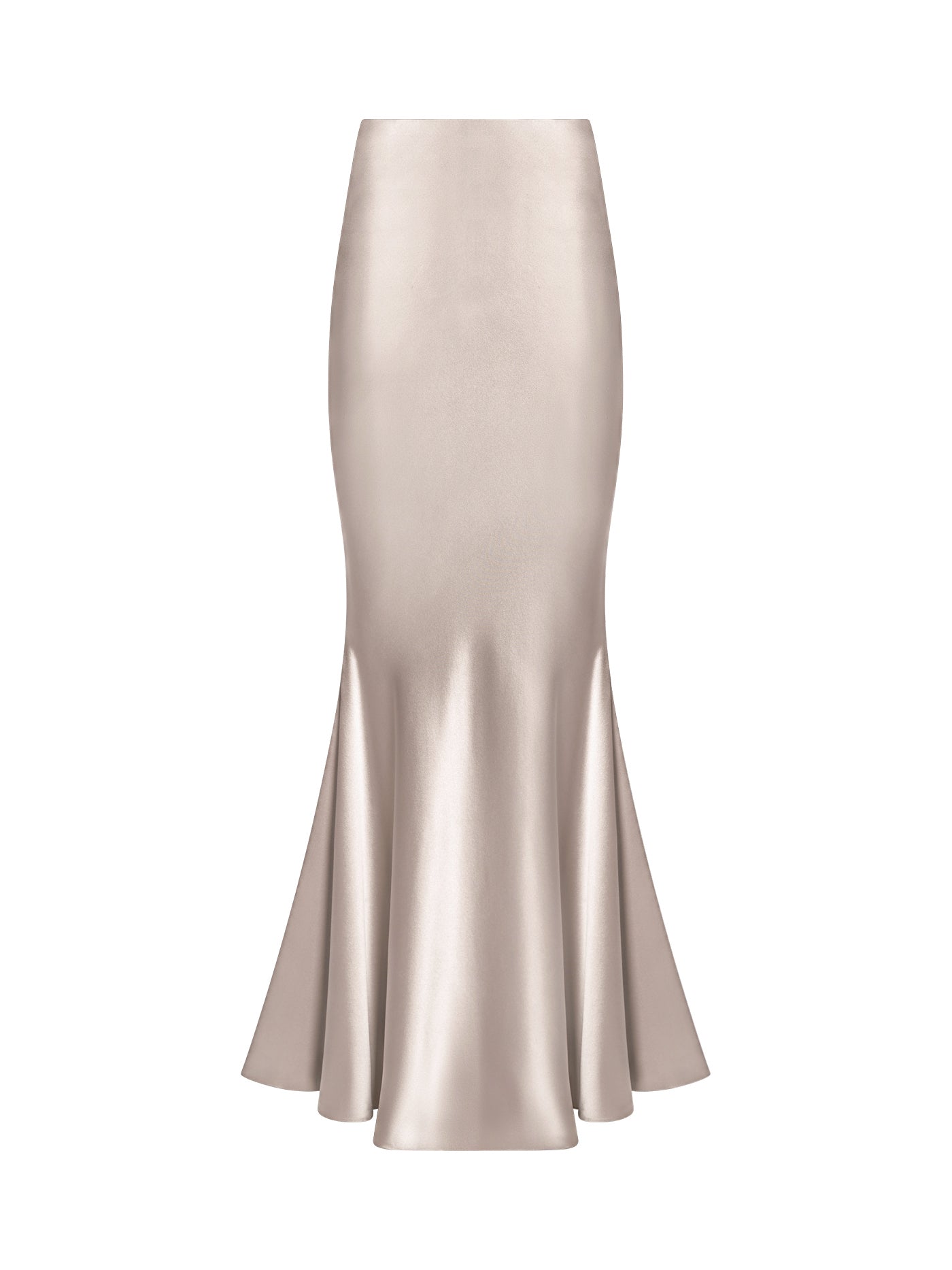 Bias-Cut Mermaid Silk Skirt