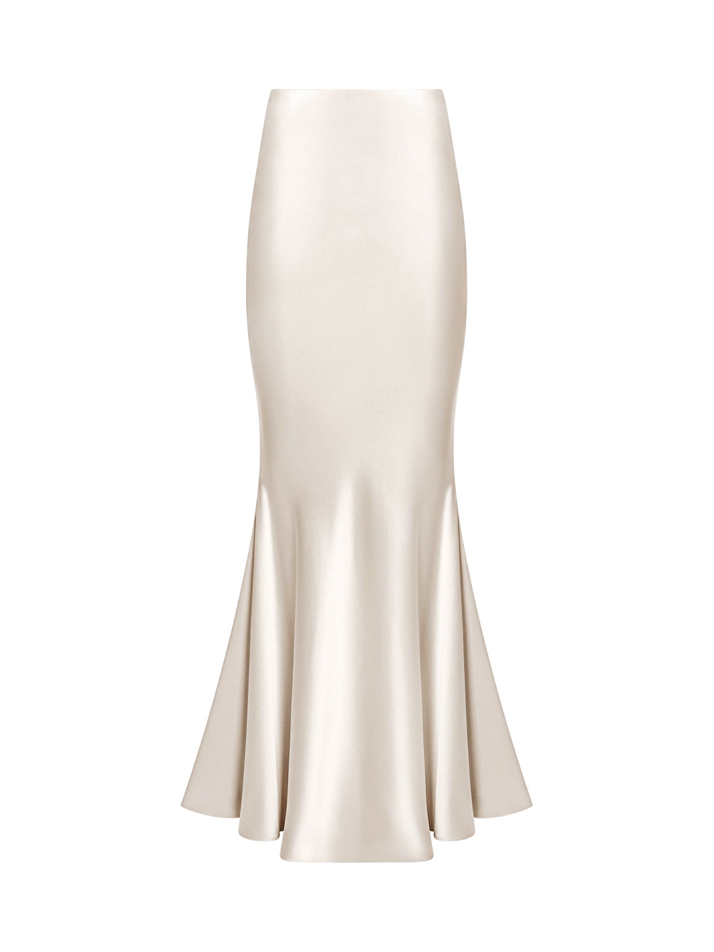 Bias-Cut Mermaid Silk Skirt