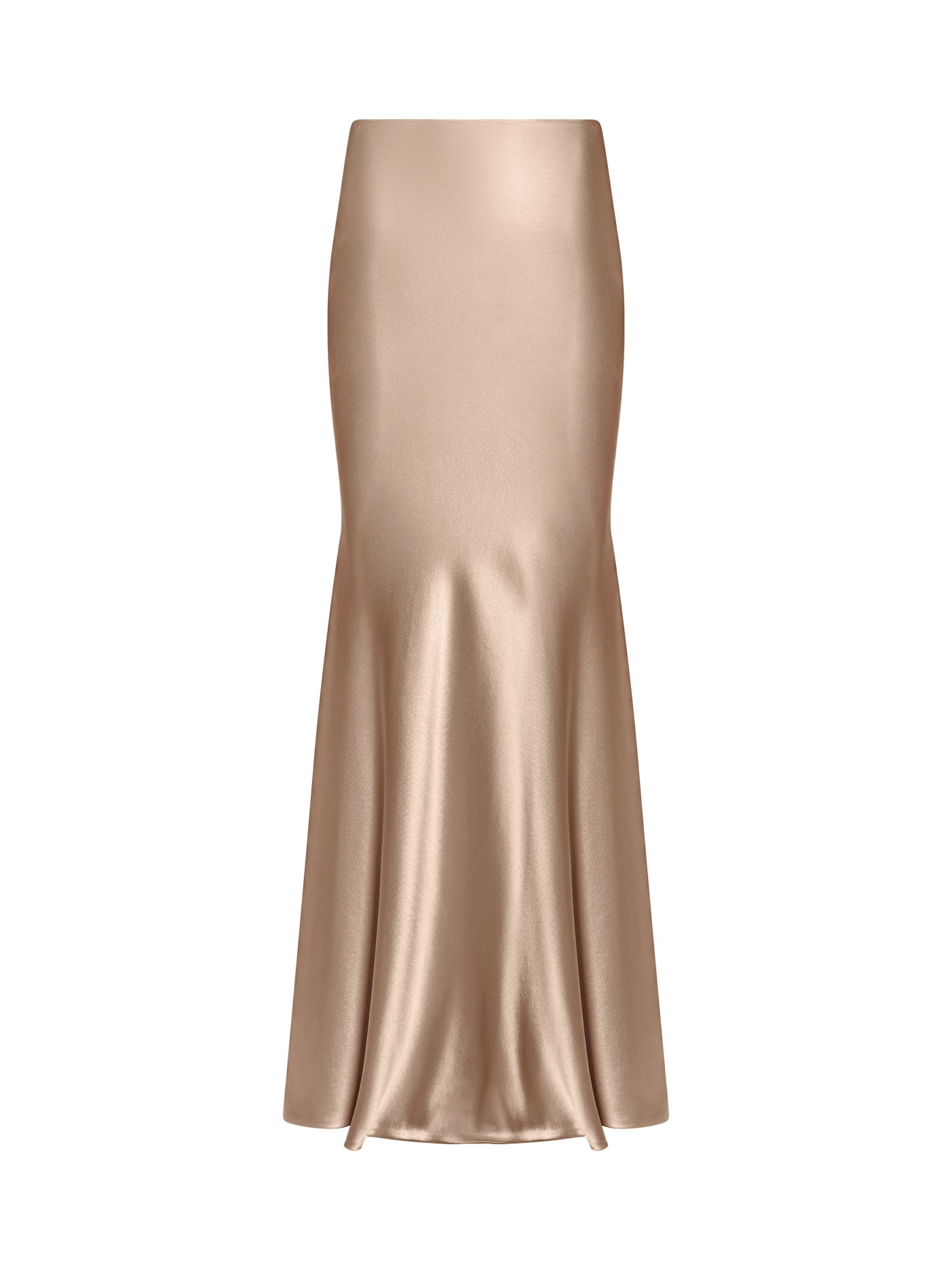 Bias-Cut Mermaid Silk Maxi Skirt