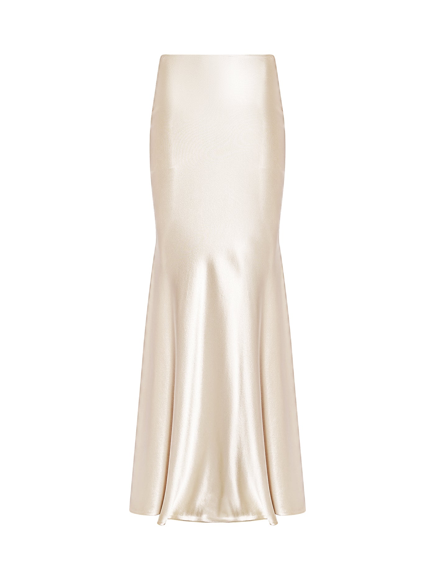 Bias-Cut Mermaid Silk Maxi Skirt