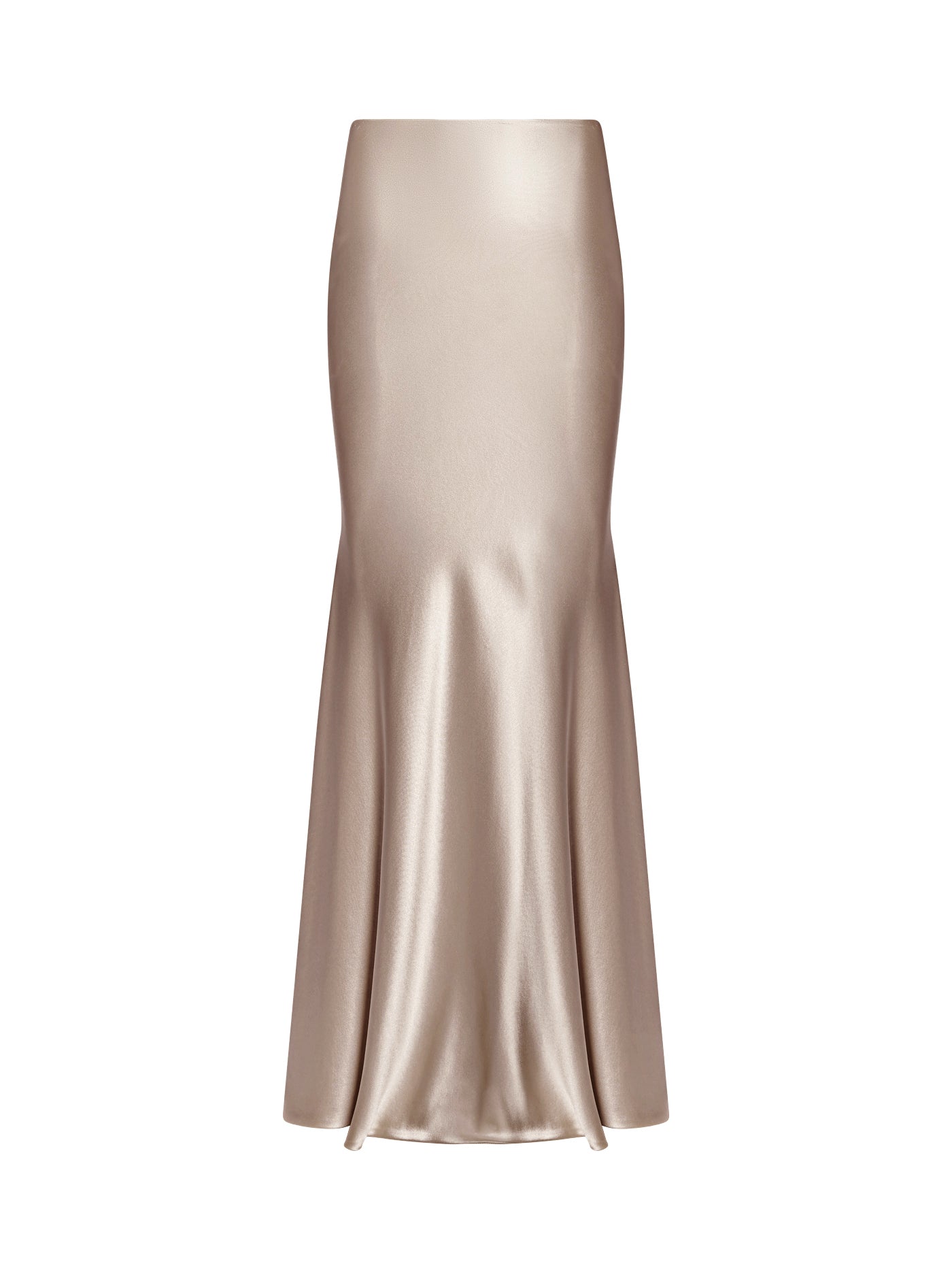 Bias-Cut Mermaid Silk Maxi Skirt