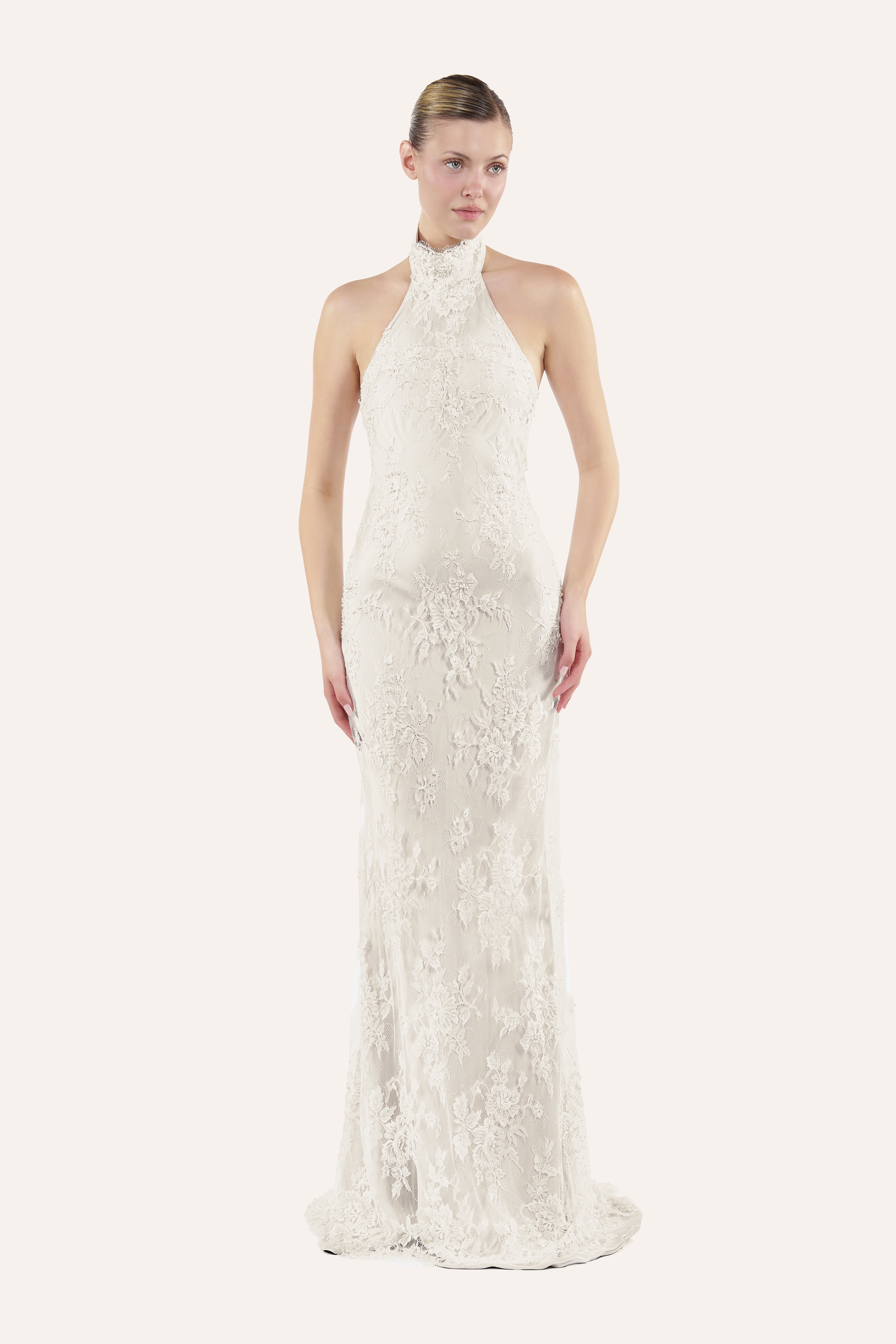 Halter column dress