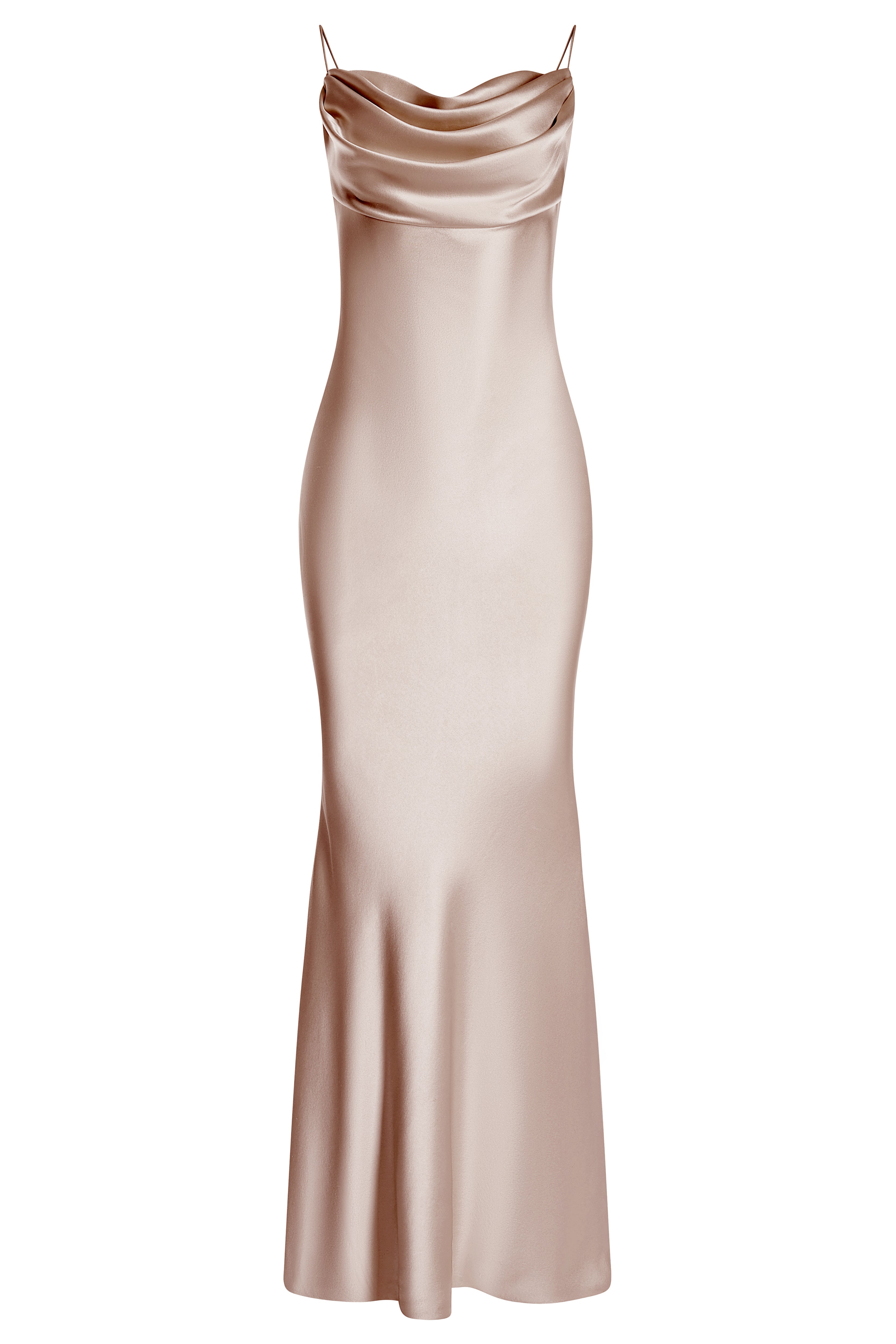 Cowl neck slip dress
