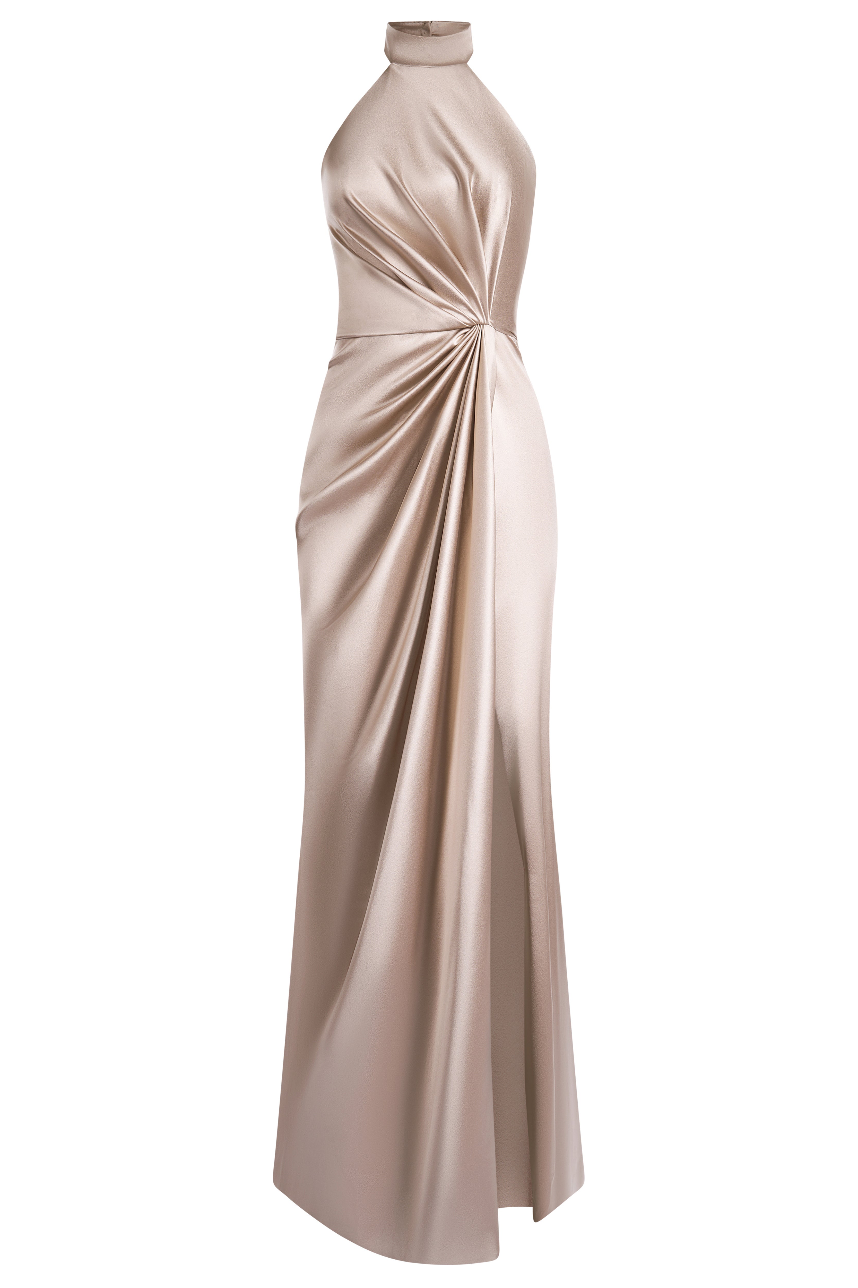 Draped halter dress