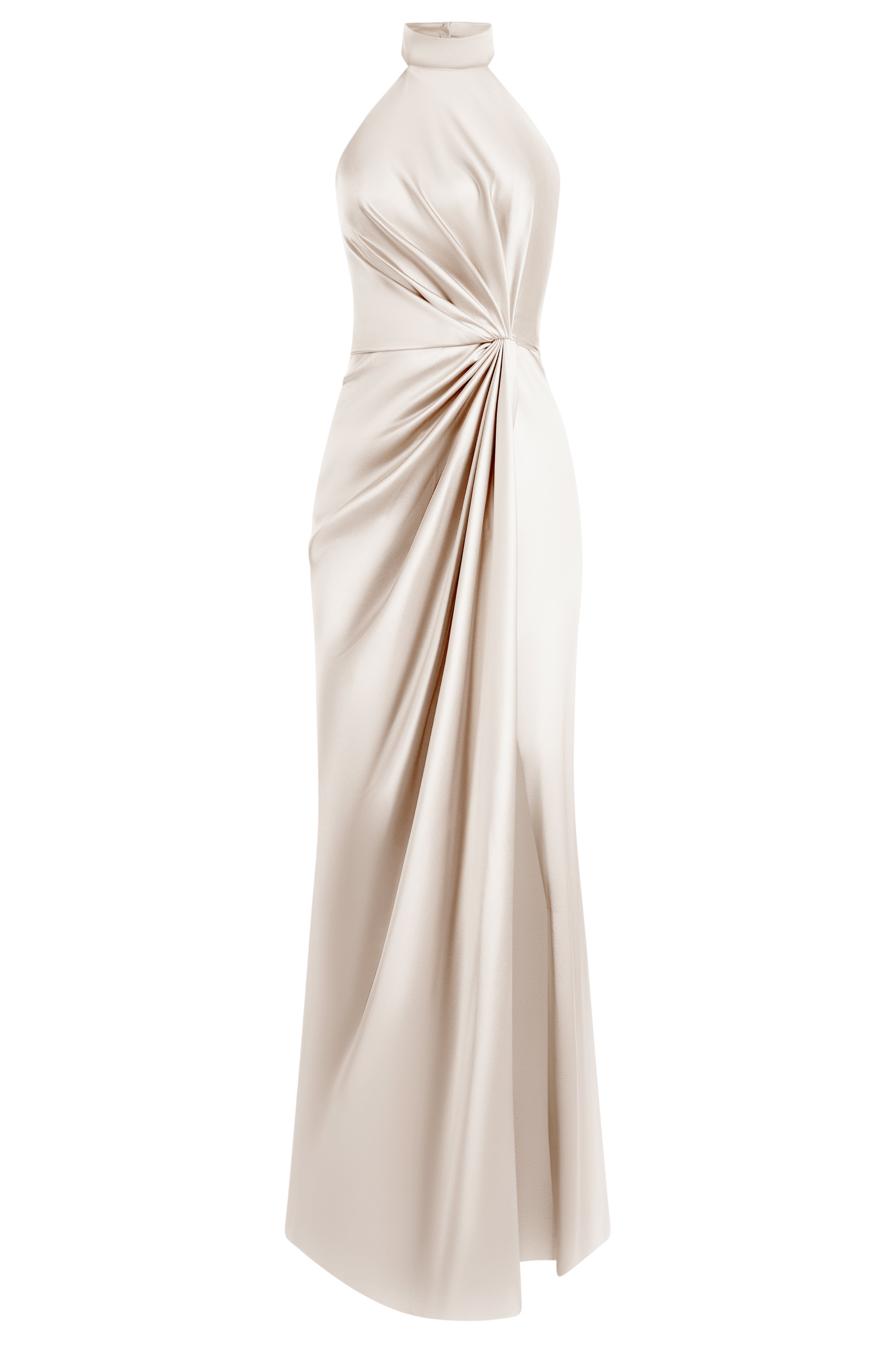 Draped halter dress