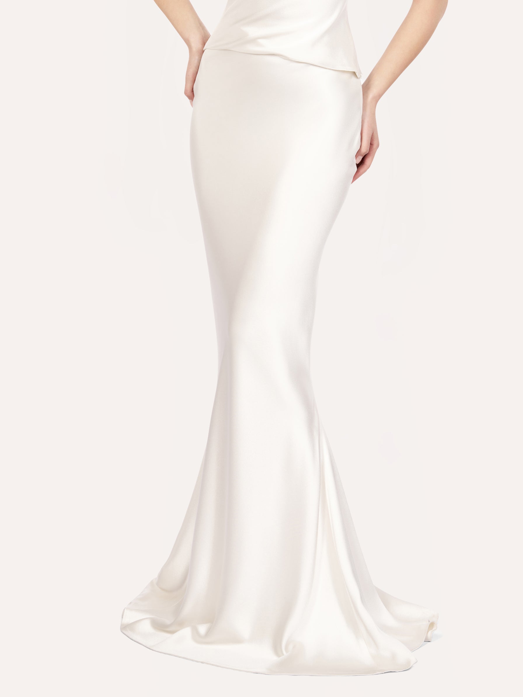 Bias-Cut Flared Skirt