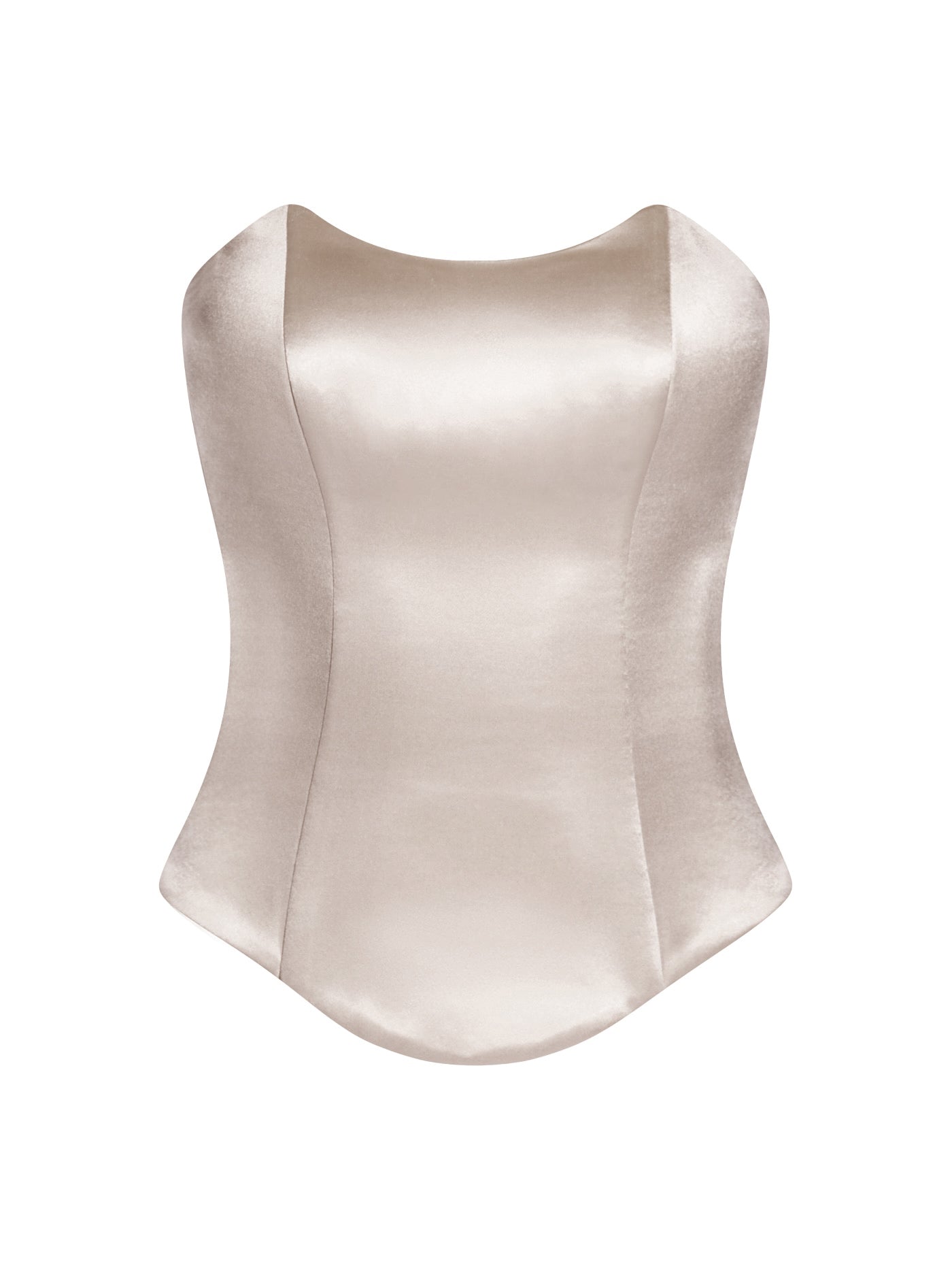 Boat neck corset
