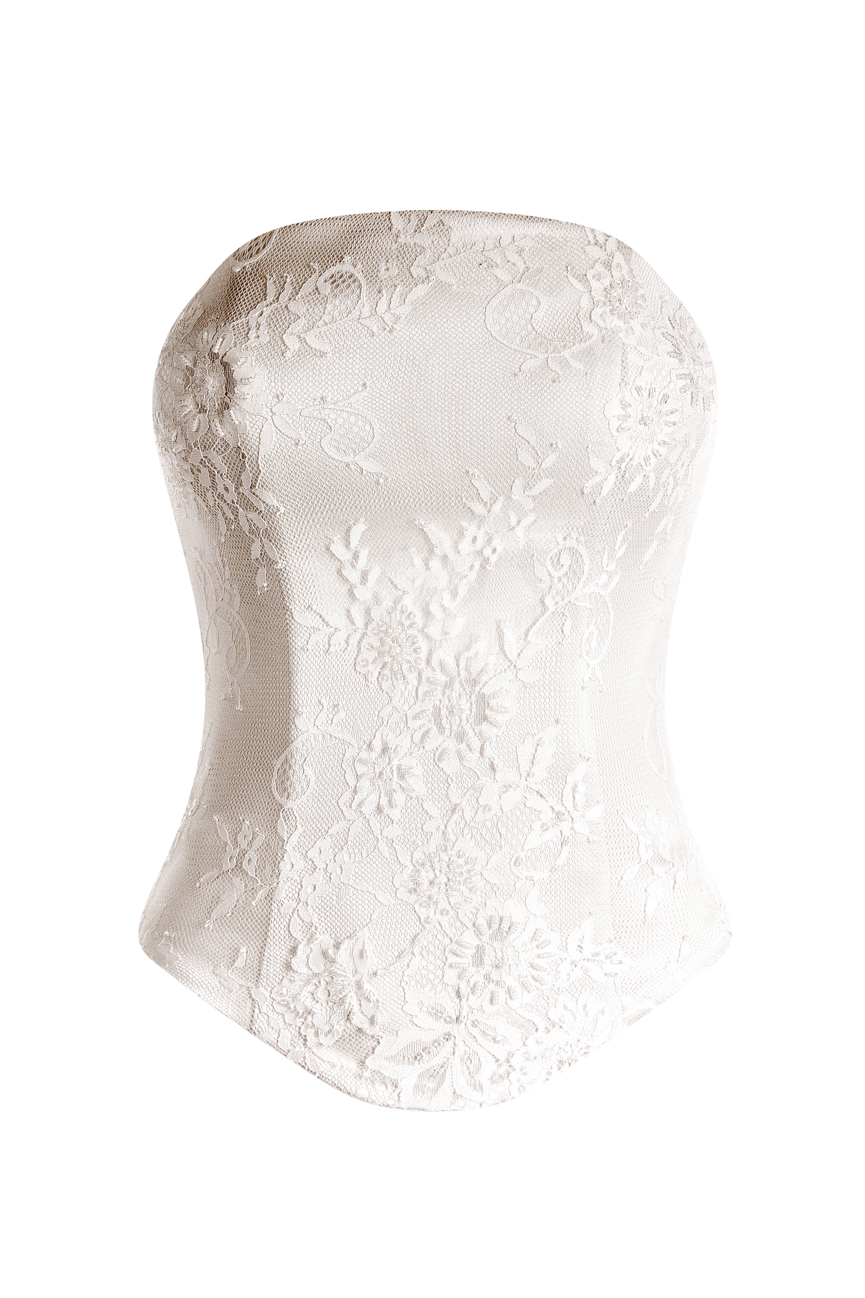 Embellished Lace Round Corset