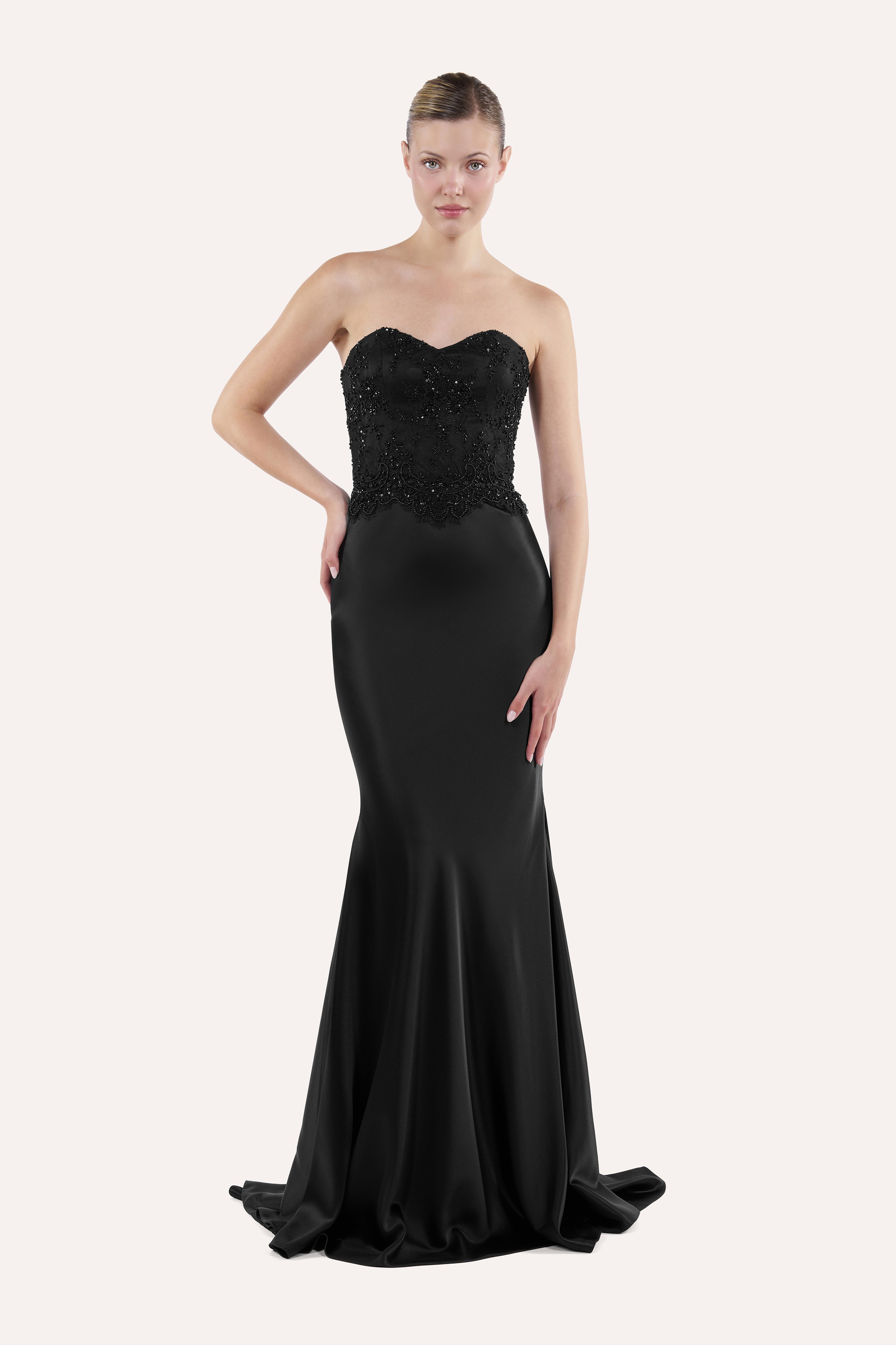 Sweetheart corset dress with mermaid skirt