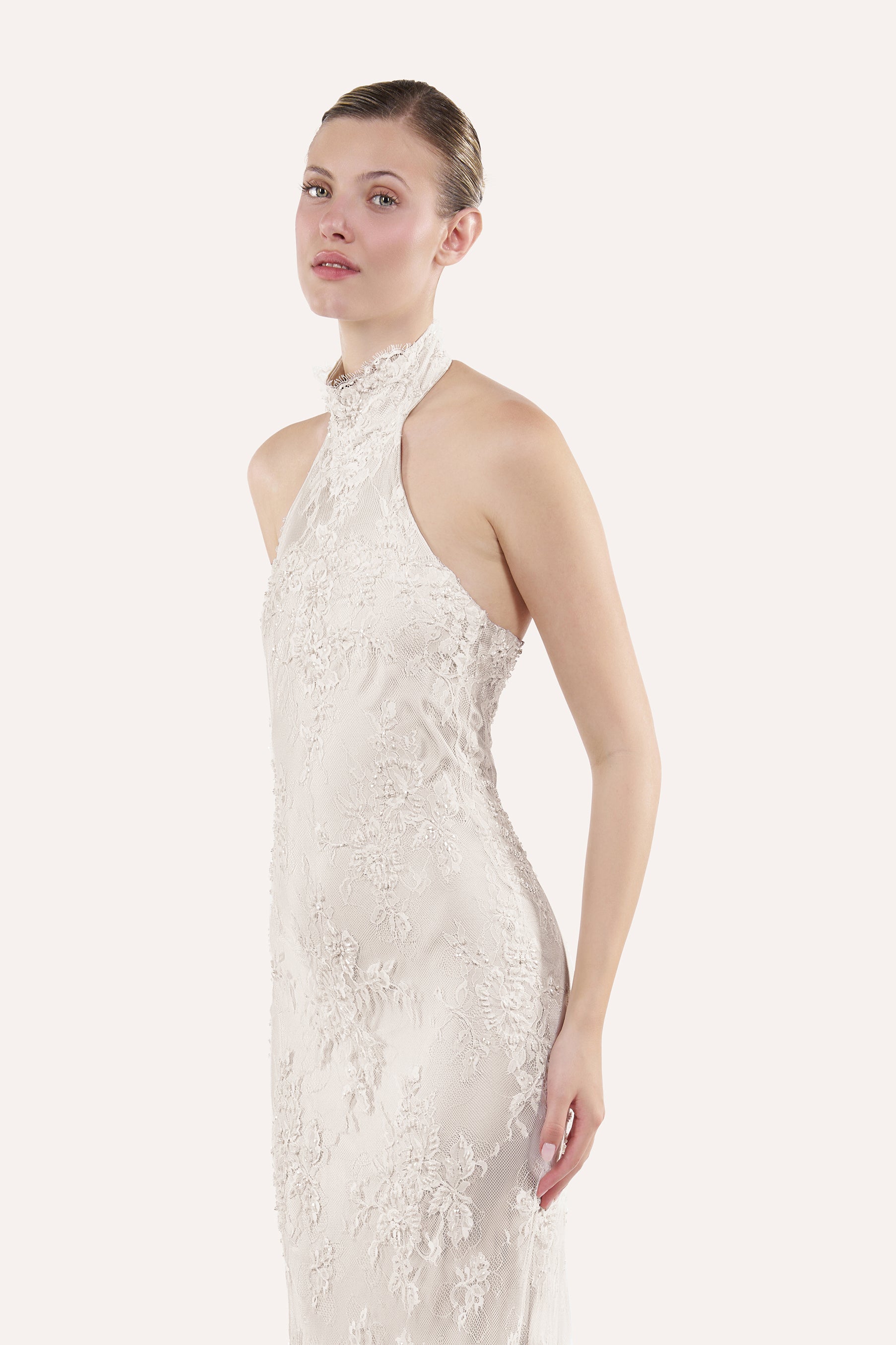 Halter column dress