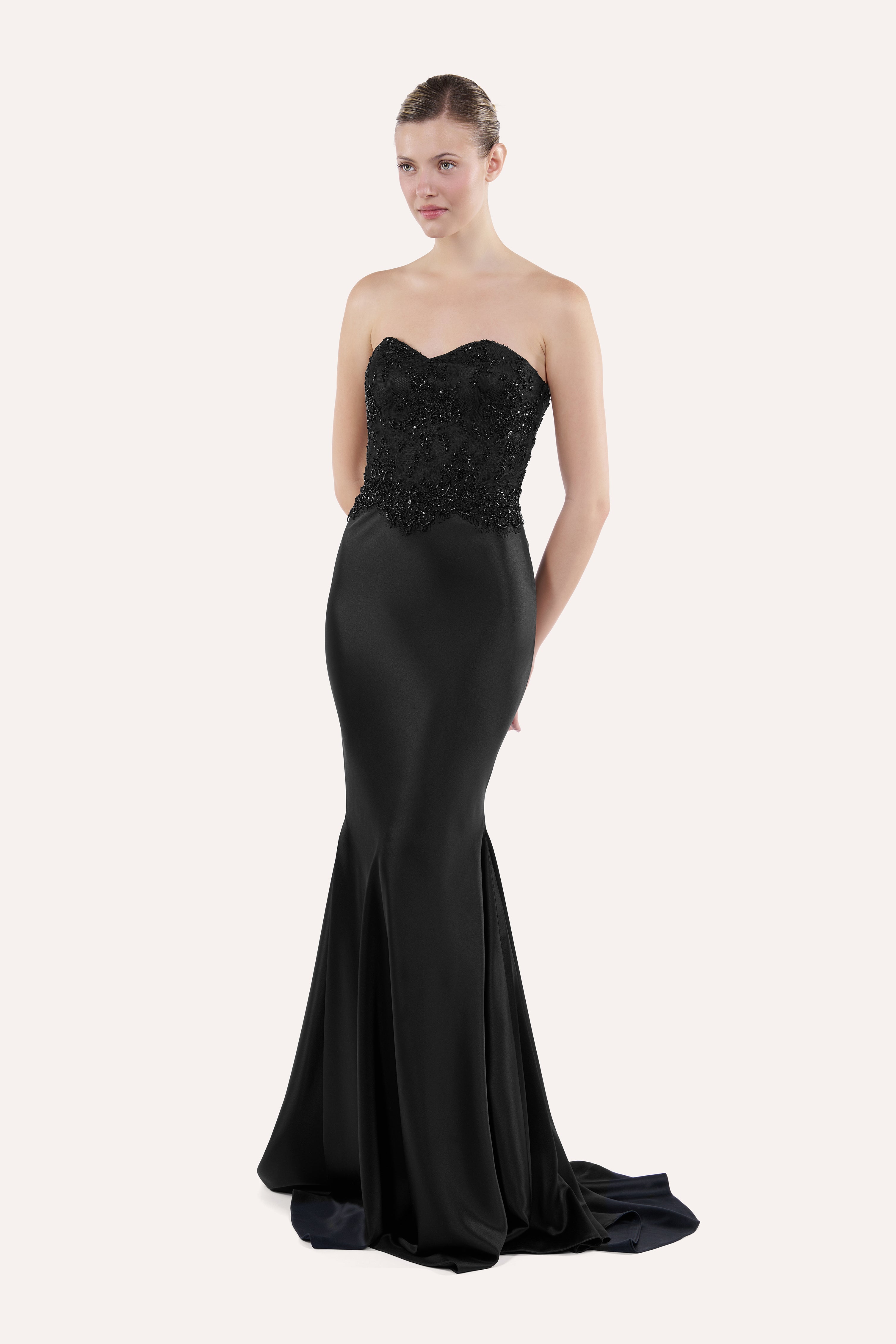 Sweetheart corset dress with mermaid skirt