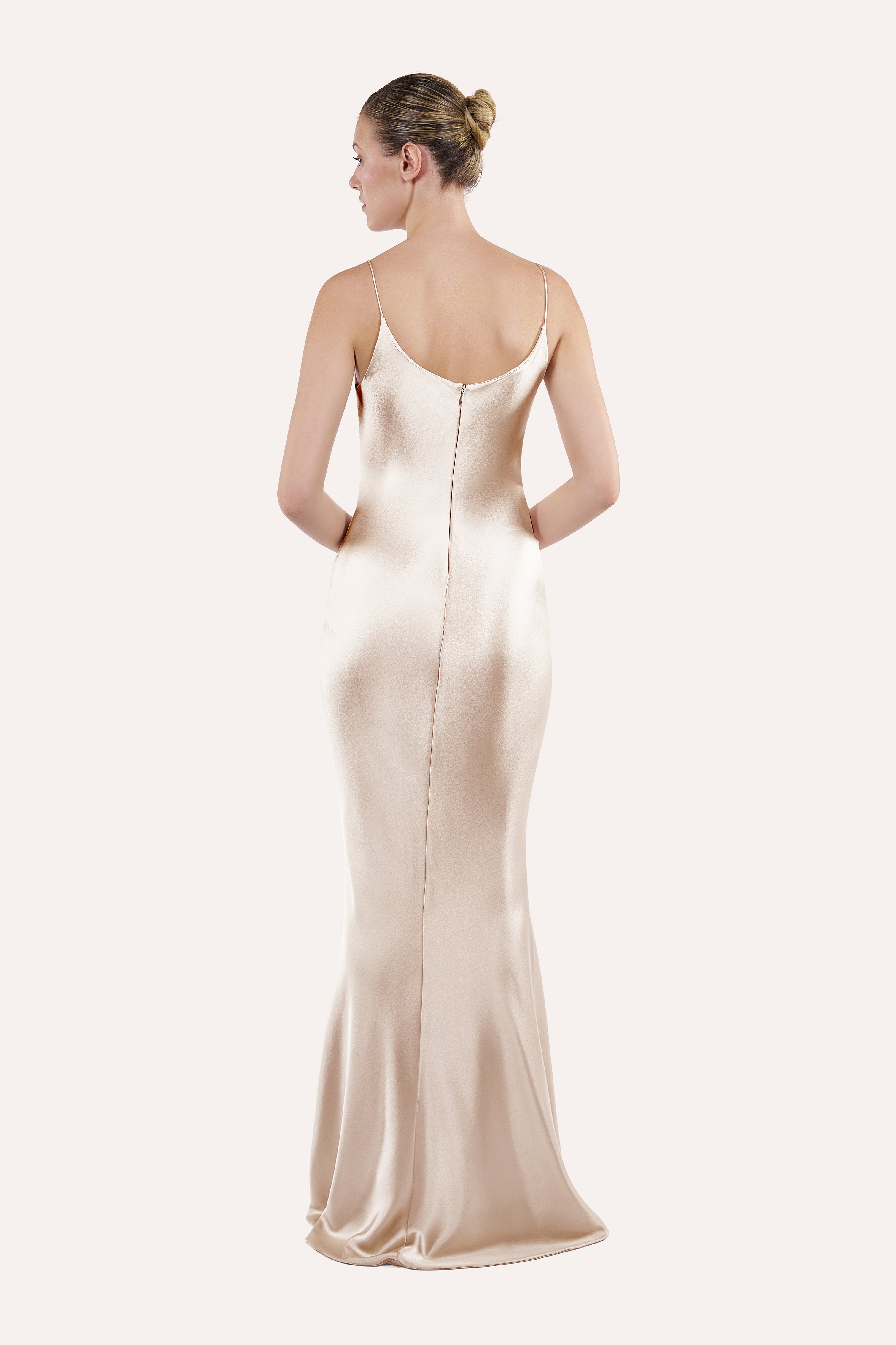 Cowl neck slip dress