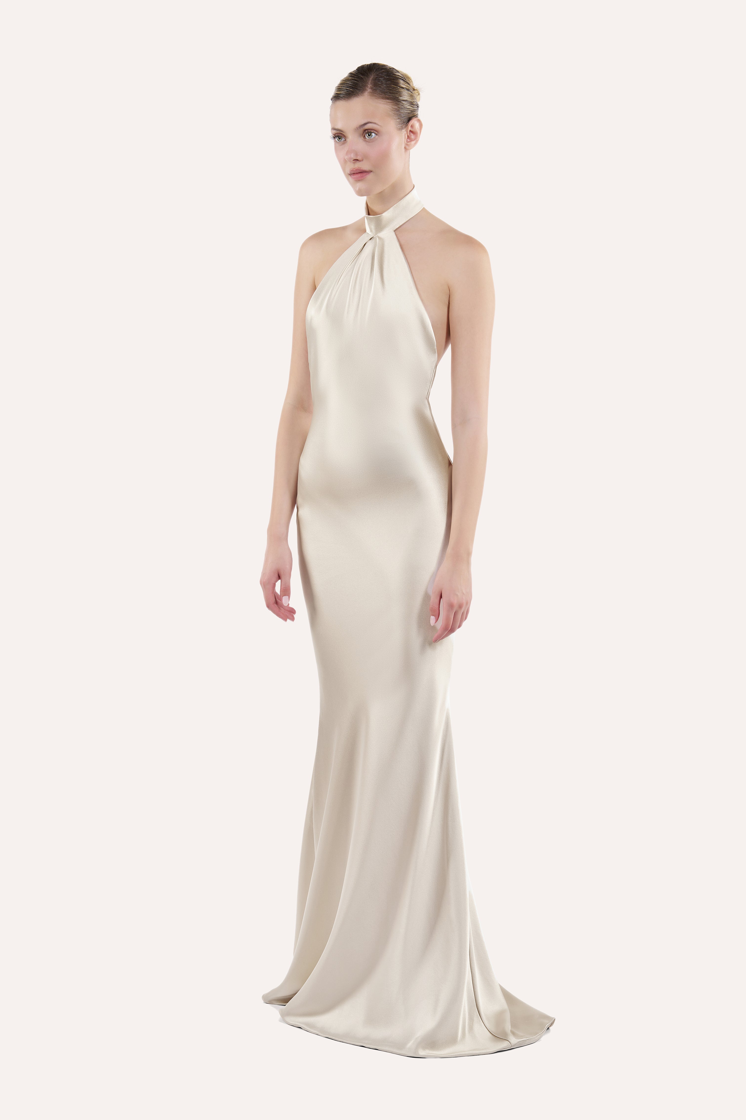 Halter slip dress