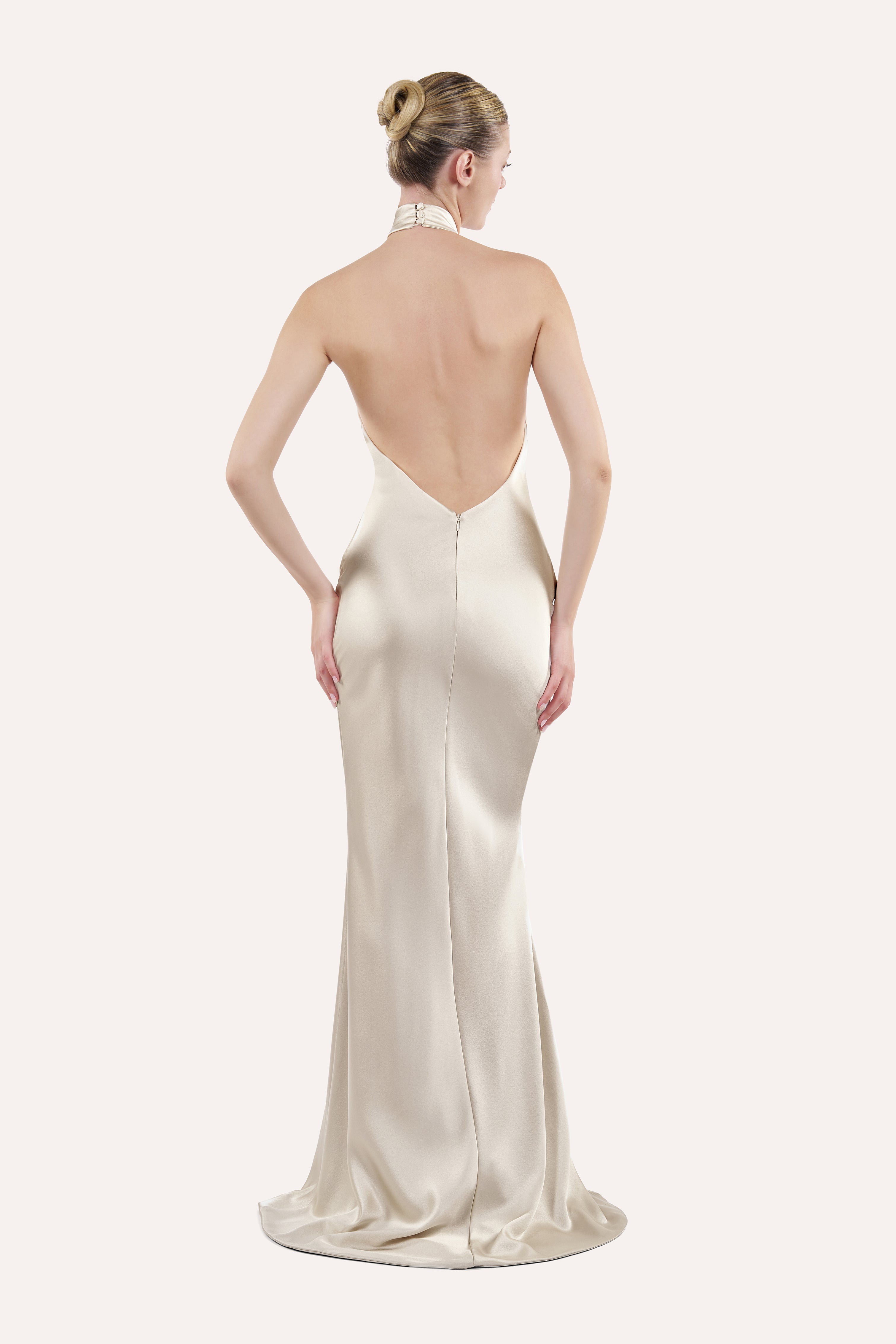 Halter slip dress